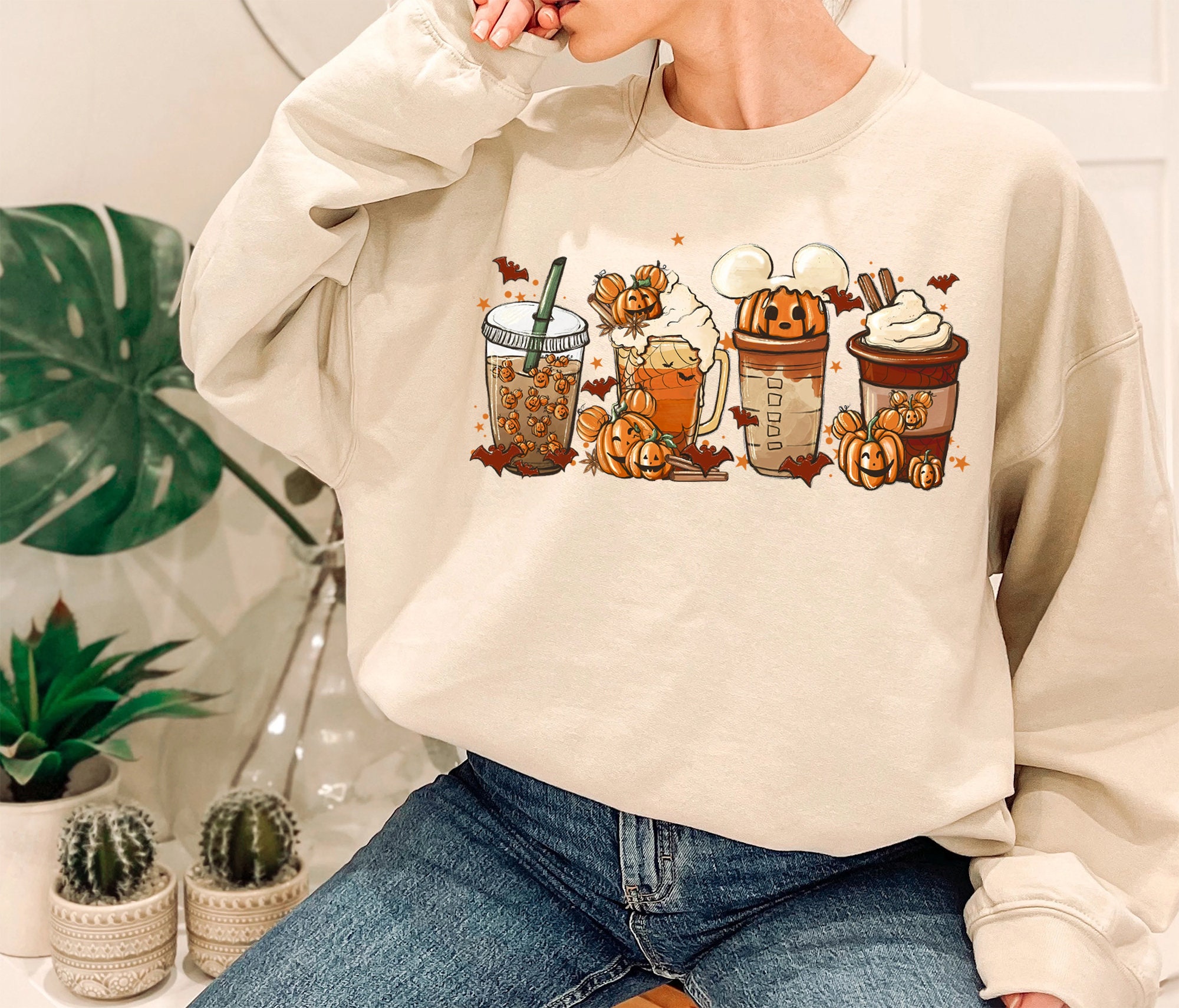 Fall Coffee Shirt Cute Fall Sweatshirt Coffee Lover Tee Shirt Halloween Pumpkin Latte Drink Cup Pumpkin Spice Shirt Thanksgiving Shirt Henzi