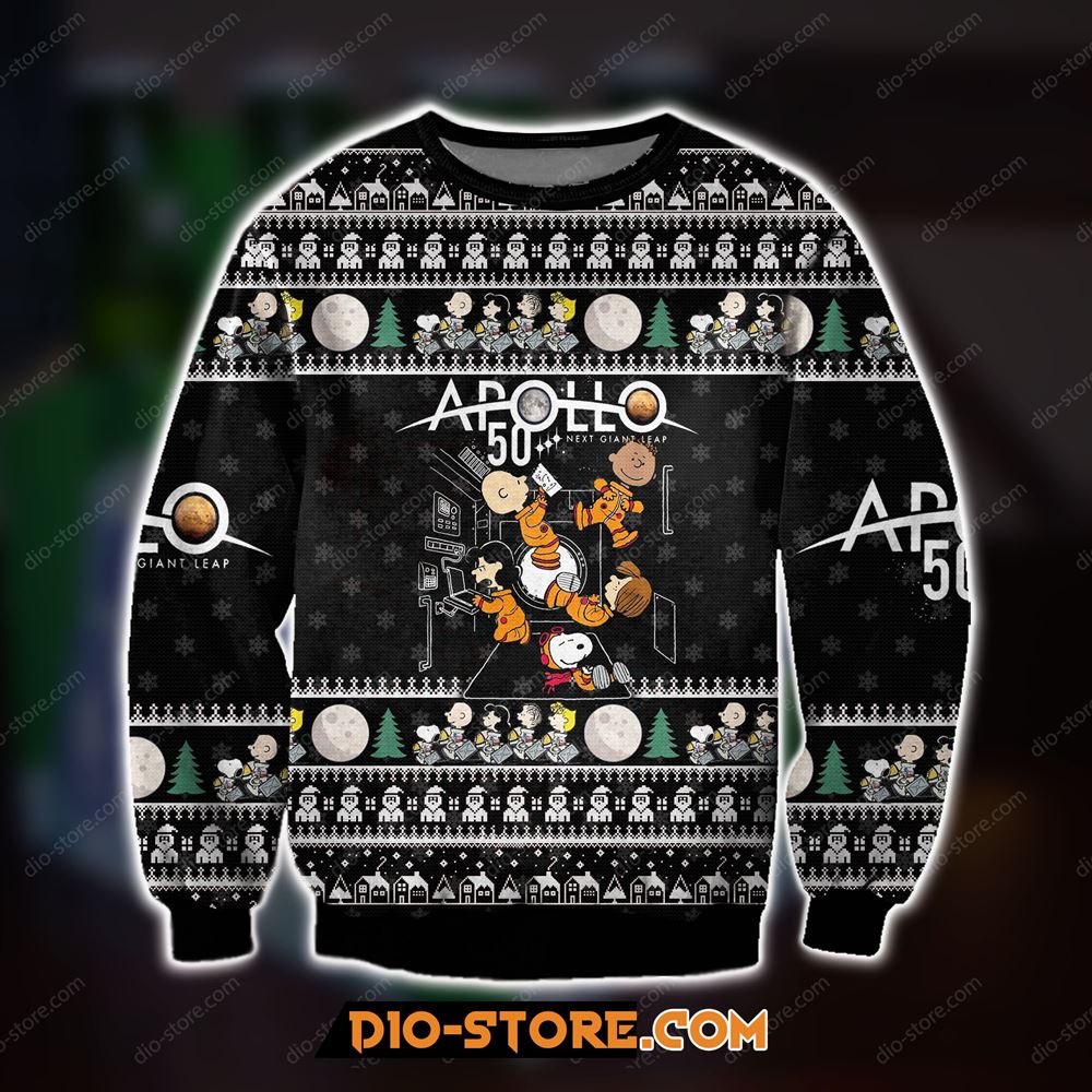 3d All Over Print Knitting Pattern Apolo Ugly Christmas Sweater Sweatshirt Christmas