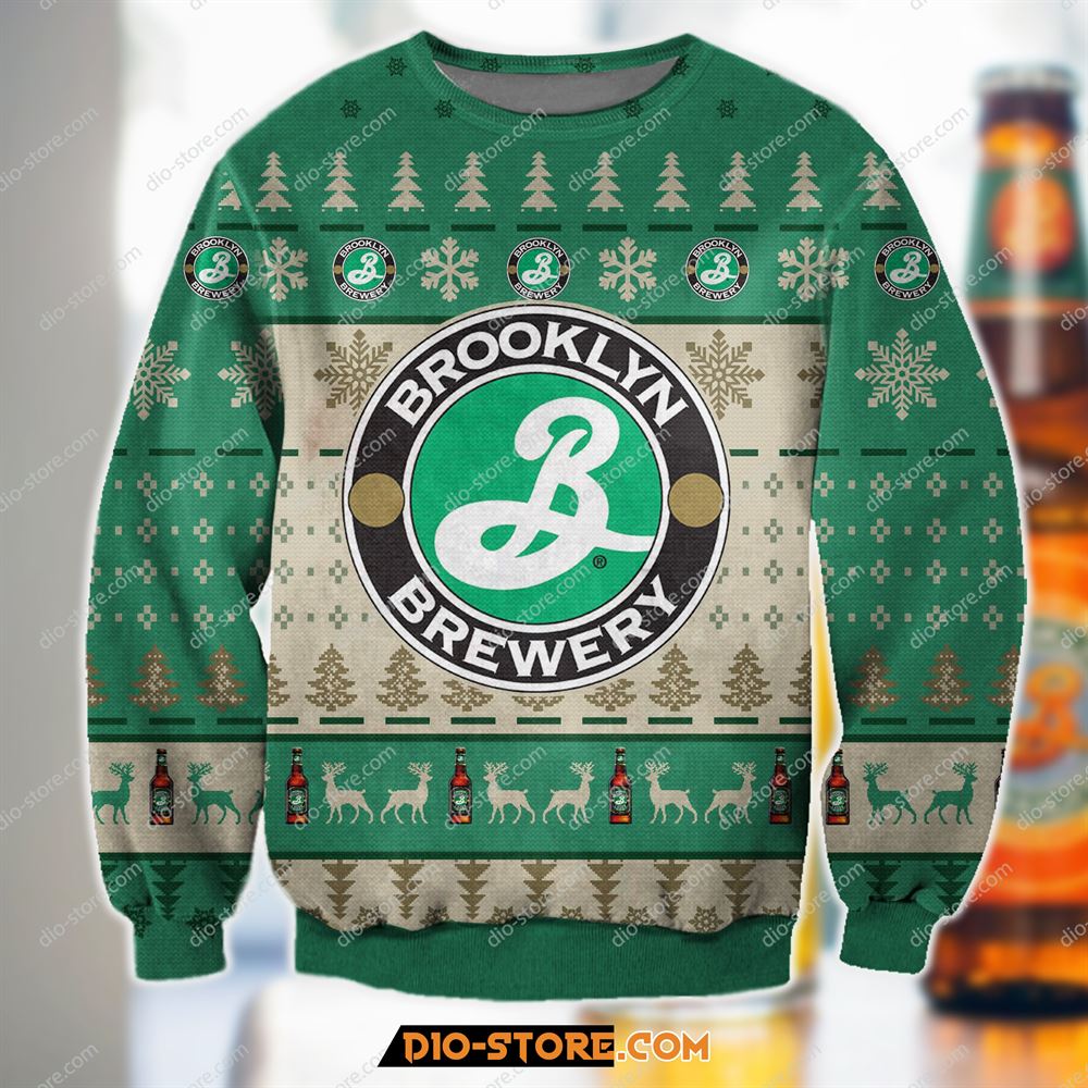 3d Print Knitting Pattern Brooklyn Lager Ugly Christmas Sweater ...