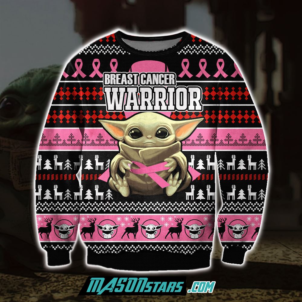 Baby Yoda With Cancer 3d Print Ugly Christmas Sweater Sweatshirt Christmas