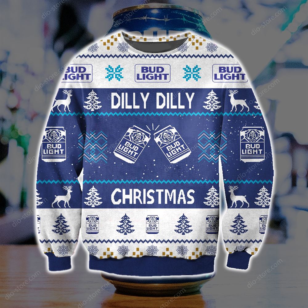 Dilly Dilly Bud Light Knitting Pattern 3d Print Ugly Sweater Sweatshirt Christmas