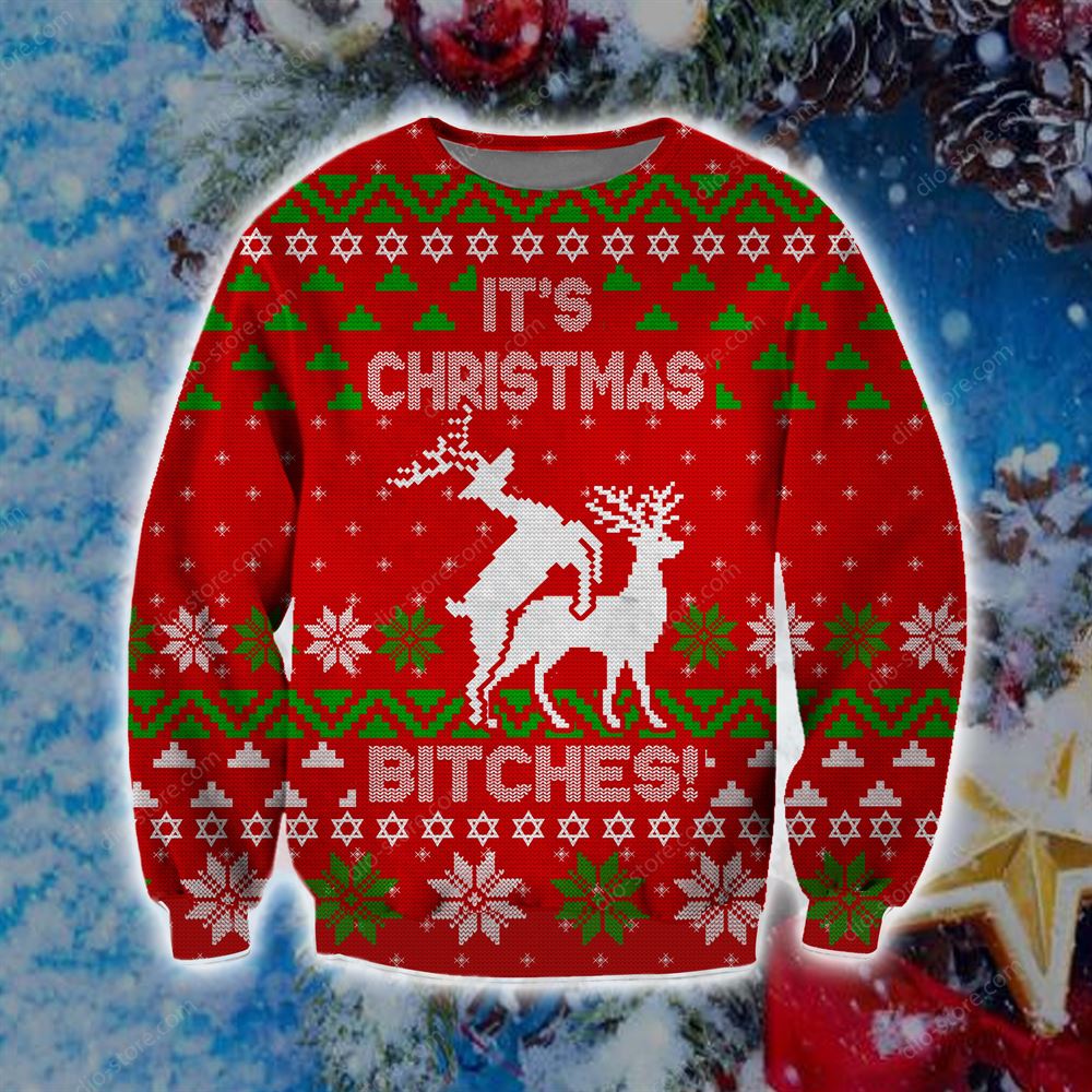 Funny Christmas Knitting Pattern 3d Print Ugly Christmas Sweater Sweatshirt Christmas