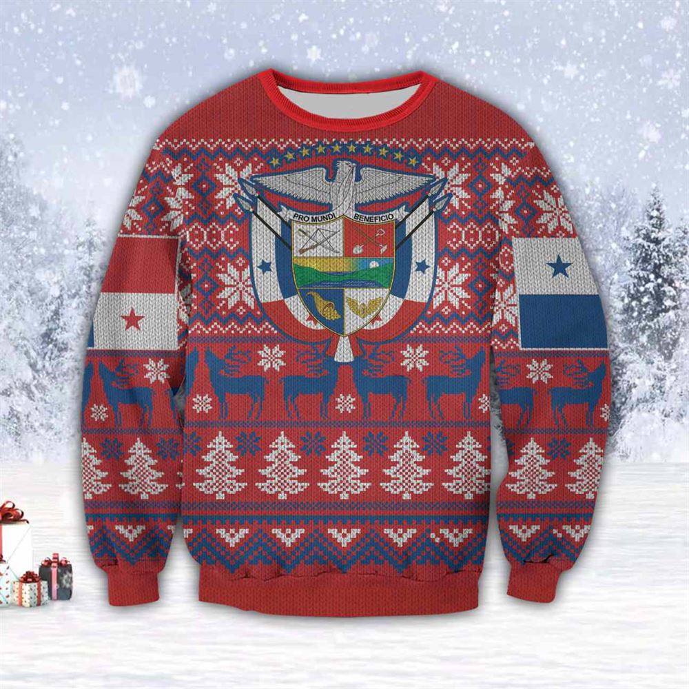 Panama 3d All Over Print Ugly Christmas Sweater Sweatshirt Christmas