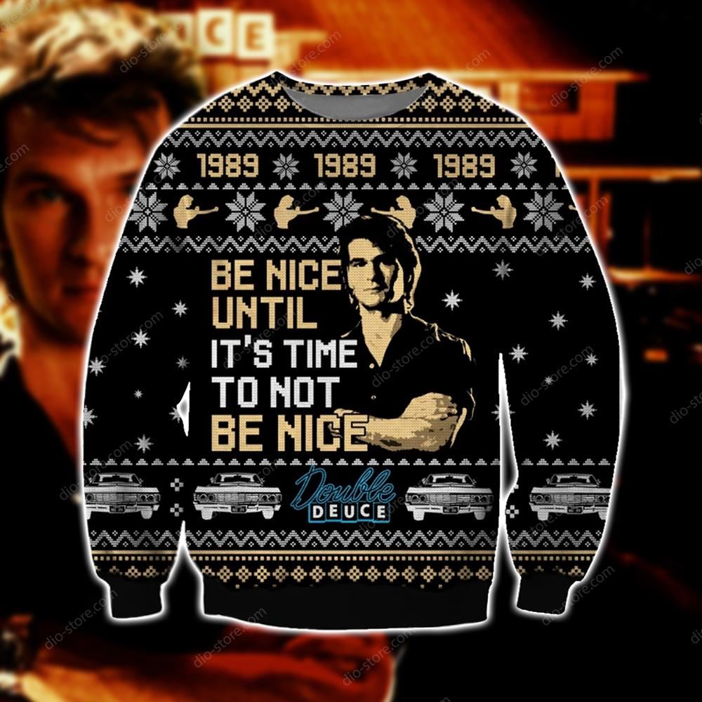 Road House Knitting Pattern 3d Print Ugly Christmas Sweater Sweatshirt Christmas