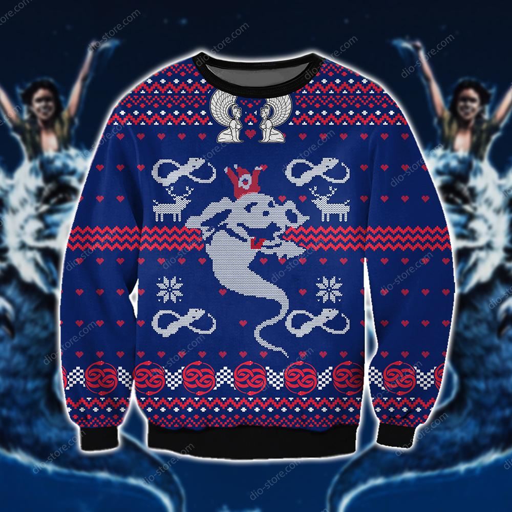 The Neverending Story Knitting Pattern 3d Print Ugly Sweater Sweatshirt Christmas