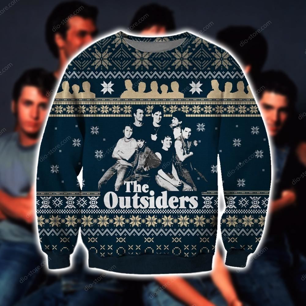 The Outsiders Knitting Pattern 3d Print Ugly Christmas Sweater Sweatshirt Christmas