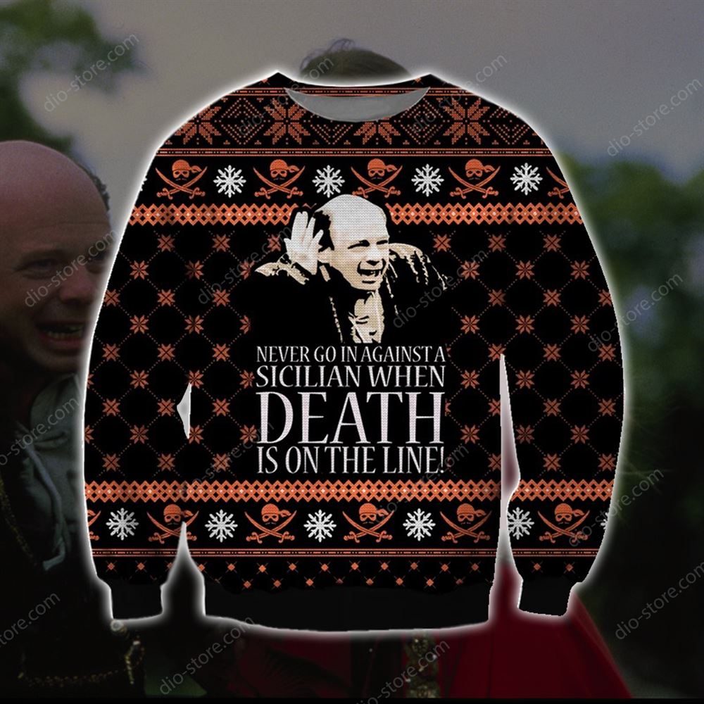 The Princess Bride Knitting Pattern 3d Print Ugly Christmas Sweater Sweatshirt Christmas