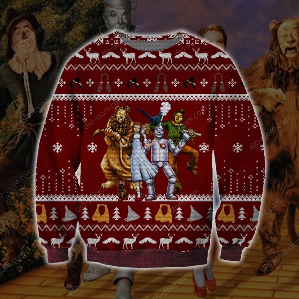 The Wizard Of Oz Knitting Pattern 3d Print Ugly Christmas Sweater Sweatshirt Christmas