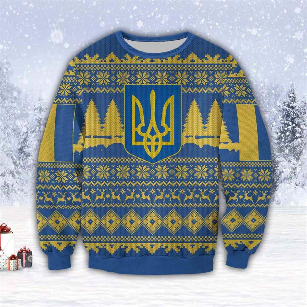 Ukraina 3d All Over Print Ugly Christmas Sweater Sweatshirt Christmas