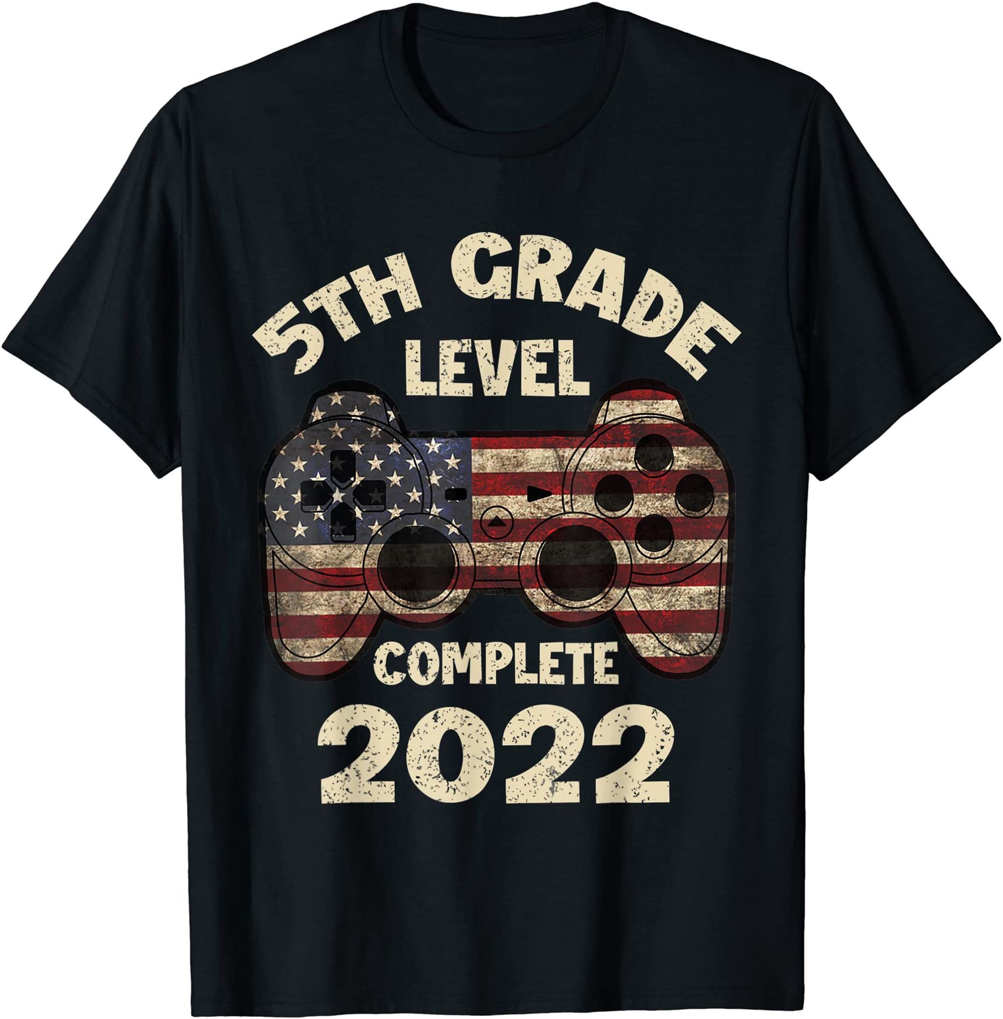 5th Grade Level Complete 2022 5th Grade School Graduation T-shirt Full Size Up To 5xl