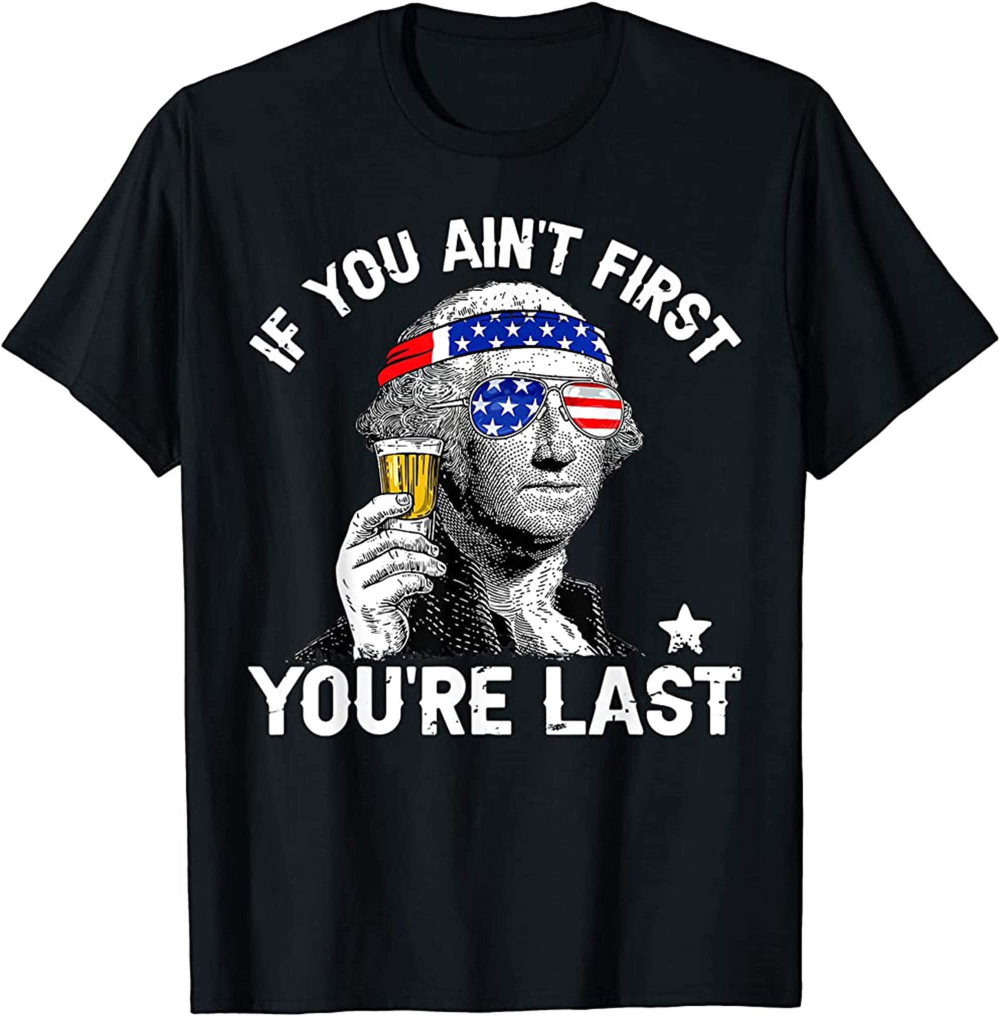 George Washington T-shirt Plus Size Up To 5xl