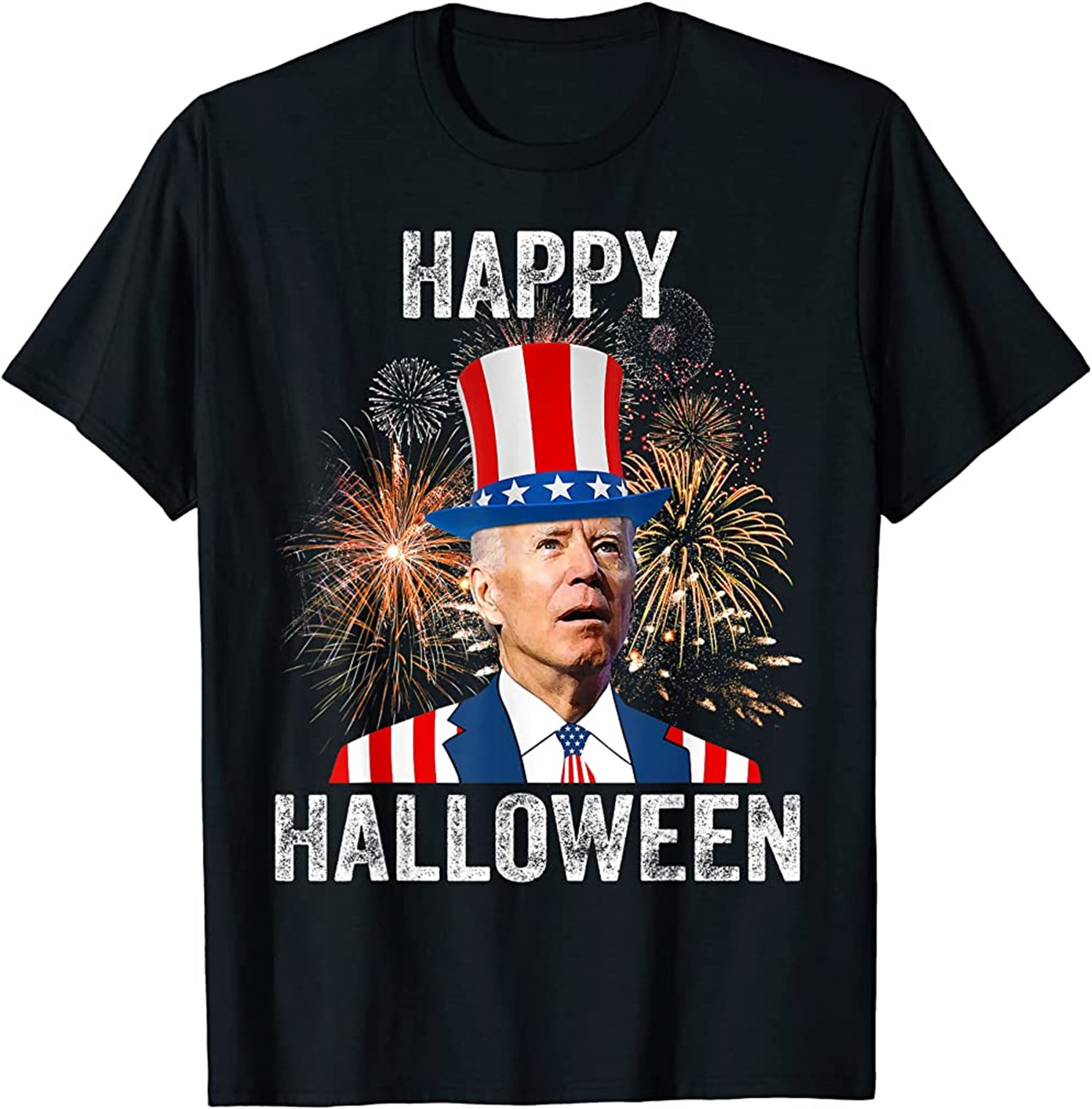 Halloween Funny Happy 4th Of July Anti Joe Biden T-shirt Size Up To 5xl