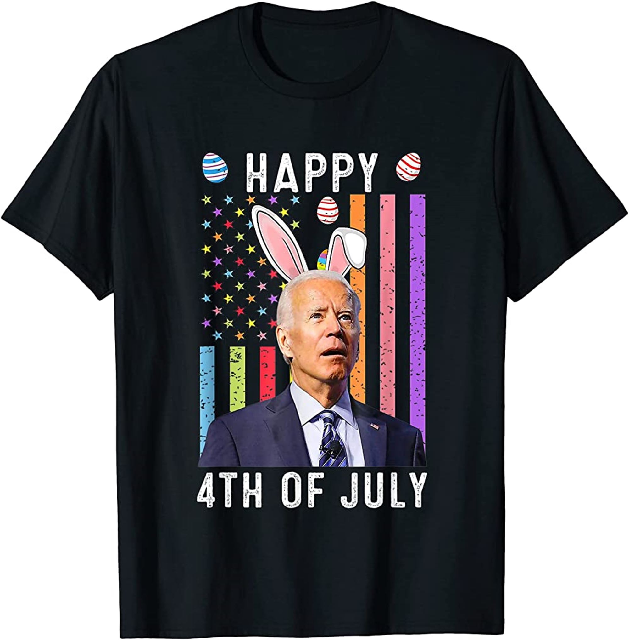 Happy 4th Of July Confused Funny Joe Biden Happy Easter Day T-shirt Size Up To 5xl