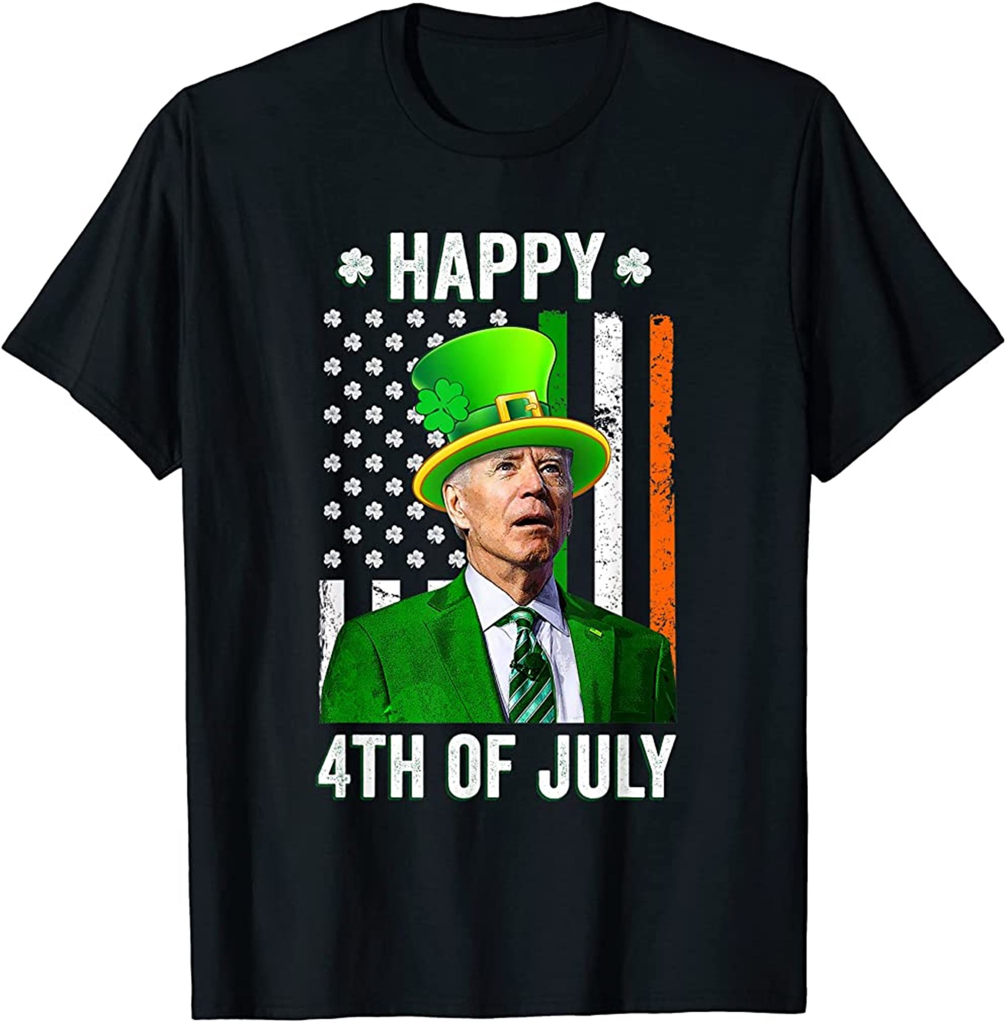 Happy 4th Of July Joe Biden St Patricks Day Leprechaun Hat T-shirt Size Up To 5xl
