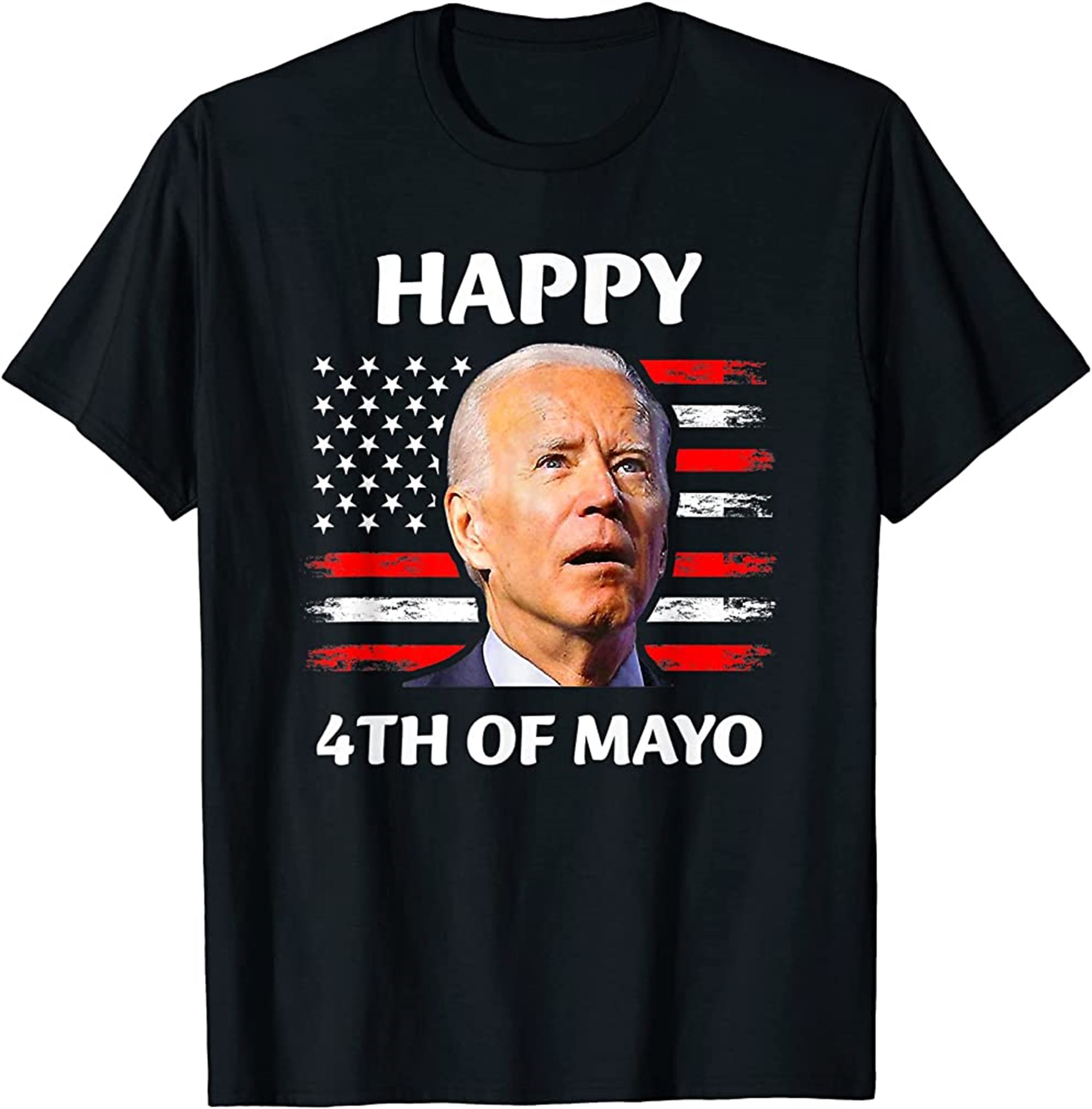 Happy 4th Of Mayo Funny Joe Biden Confused 4th Of July T-shirt Plus Size Up To 5xl