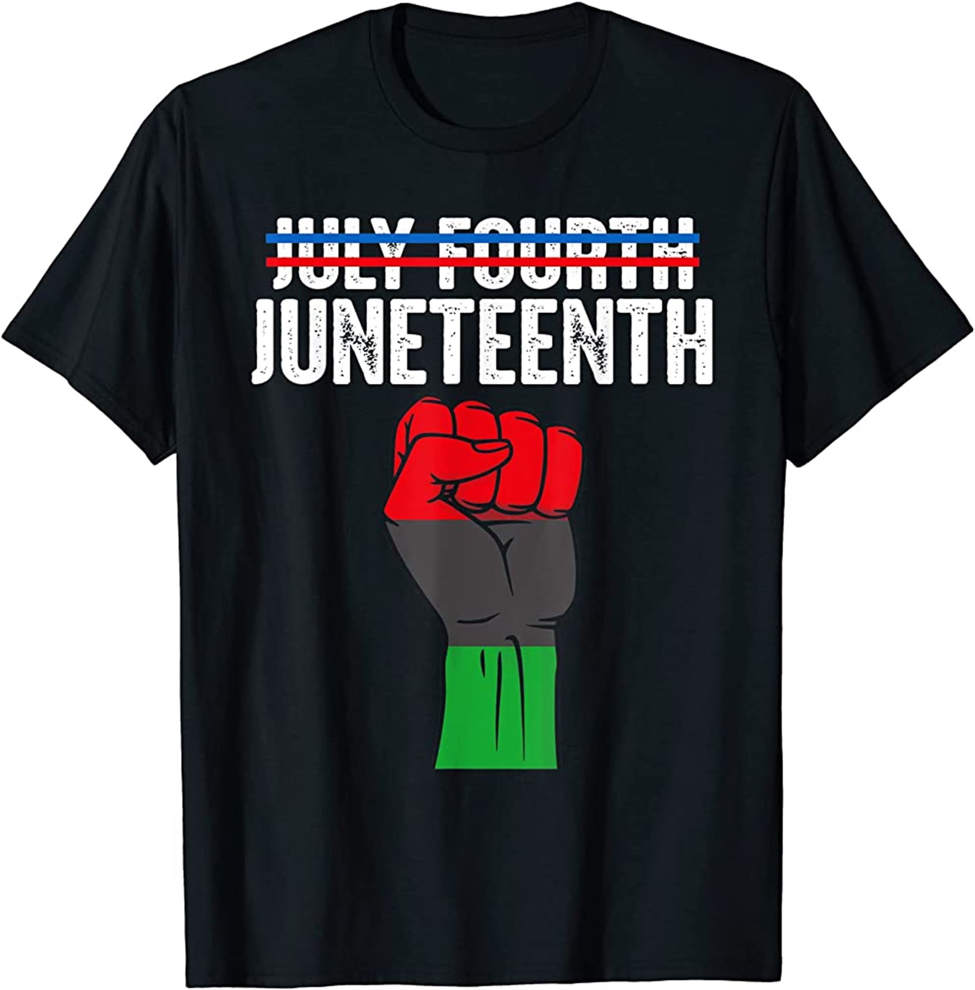 Juneteenth Not July Fourth Black Proud African American 1865 T-shirt Full Size Up To 5xl