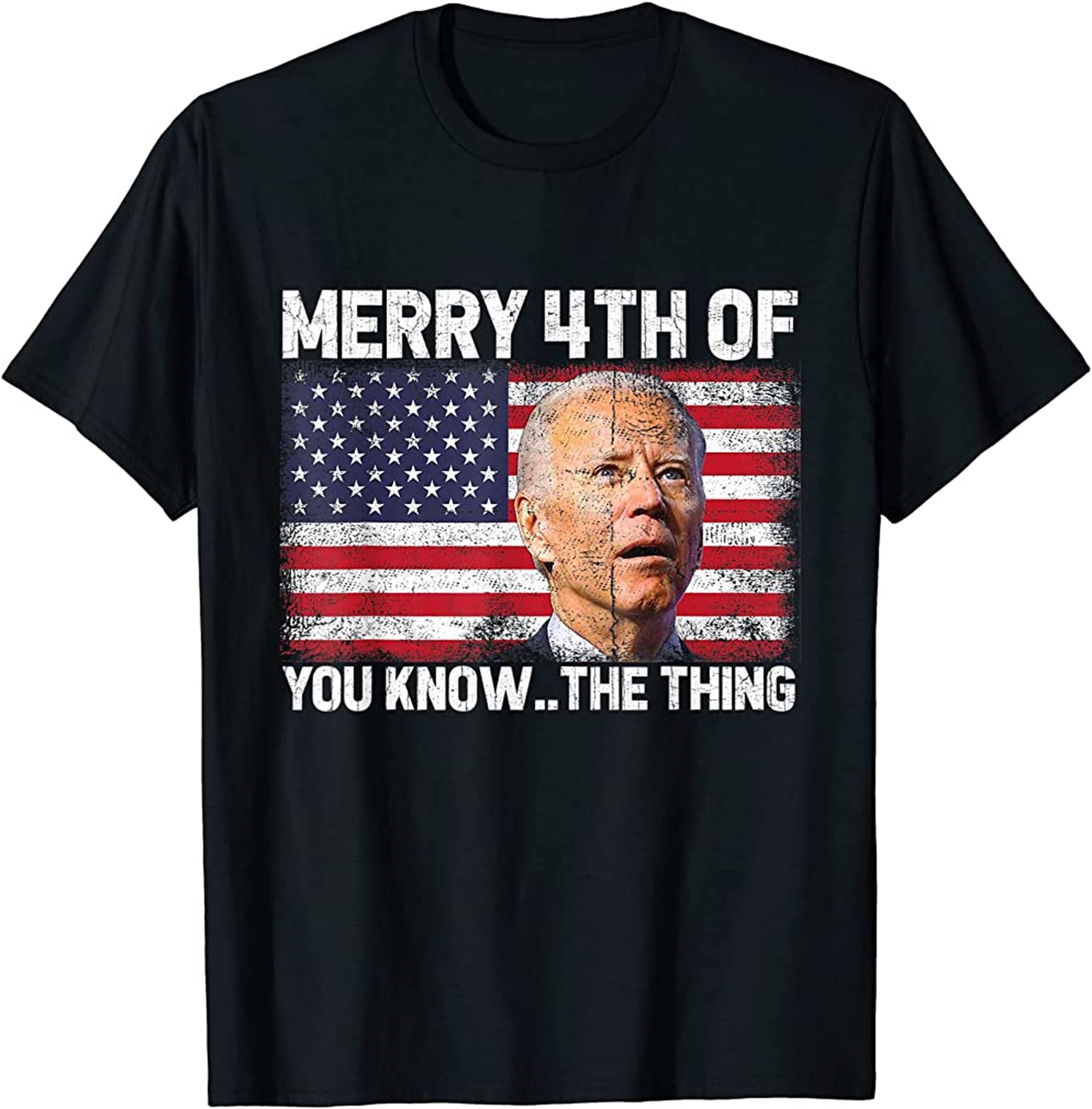 Merry 4th Of You Knowthe Thing Biden Meme 4th Of July T-shirt Size Up To 5xl