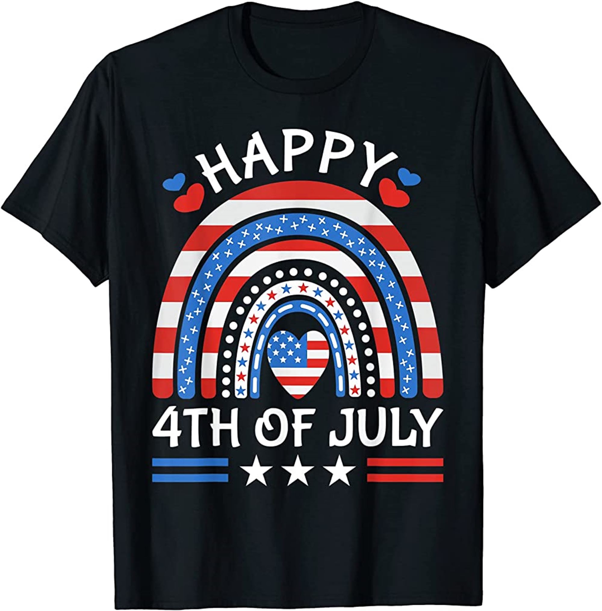Patriotic American Flag Men Women Happy Fourth 4th Of July T-shirt Full Size Up To 5xl