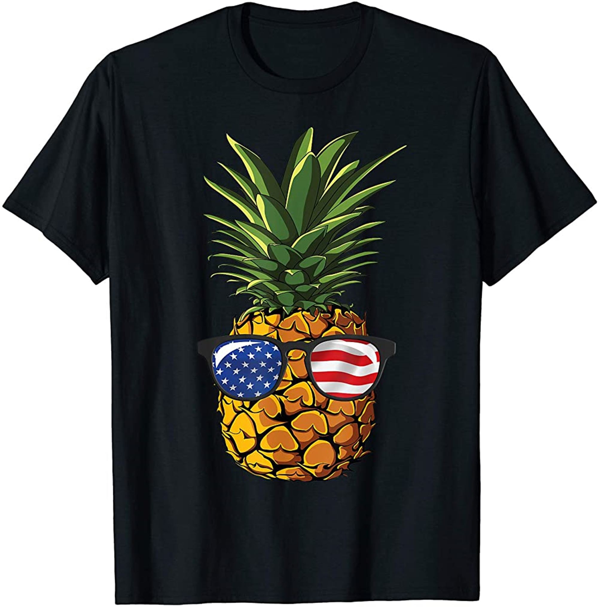 Pineapple Sunglasses 4th Of July T Shirt Women Aloha Beaches Plus Size Up To 5xl