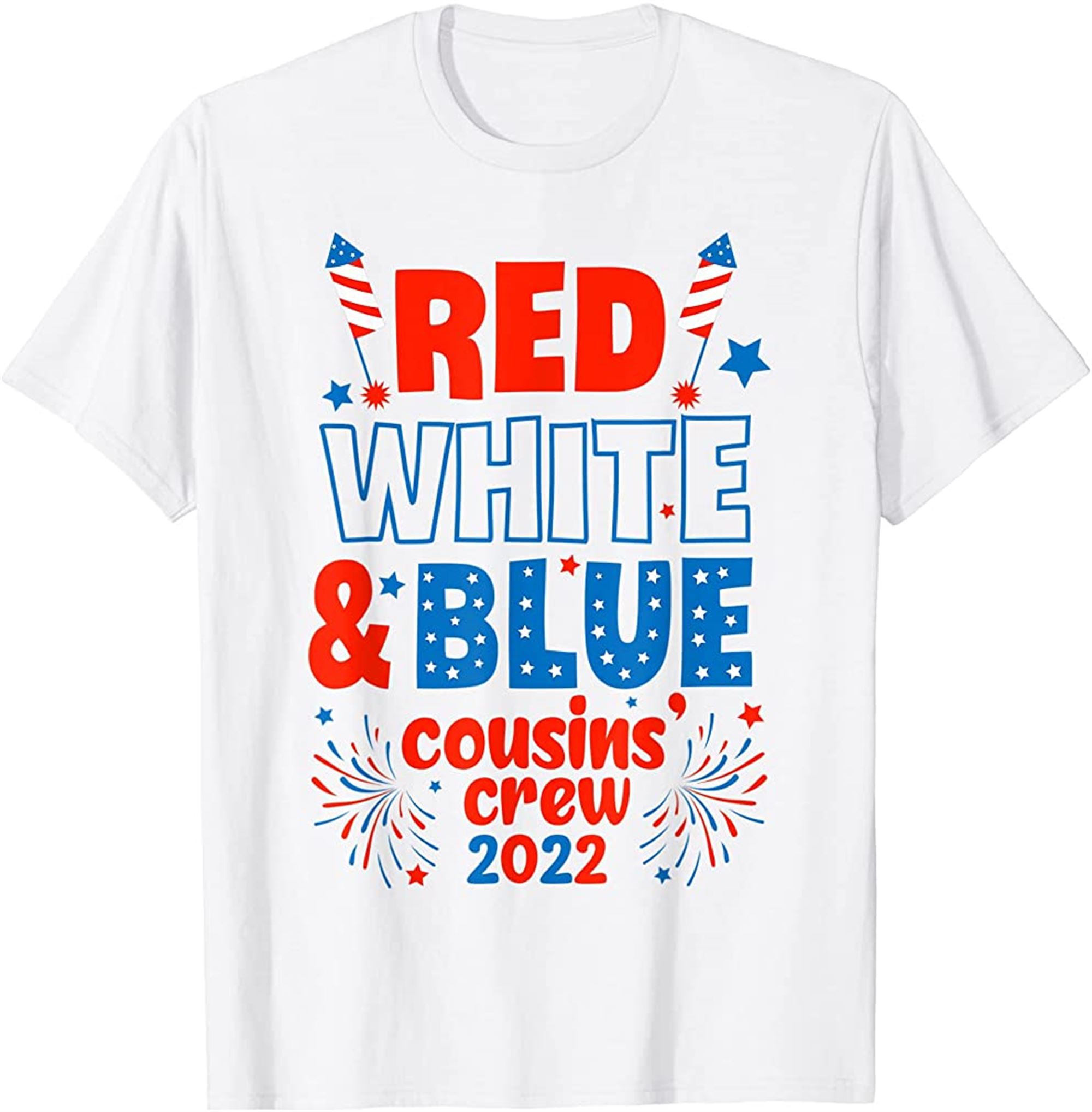 Red White Blue Cousin Crew 2022 Cousin Crew 4th Of July T-shirt Size Up To 5xl