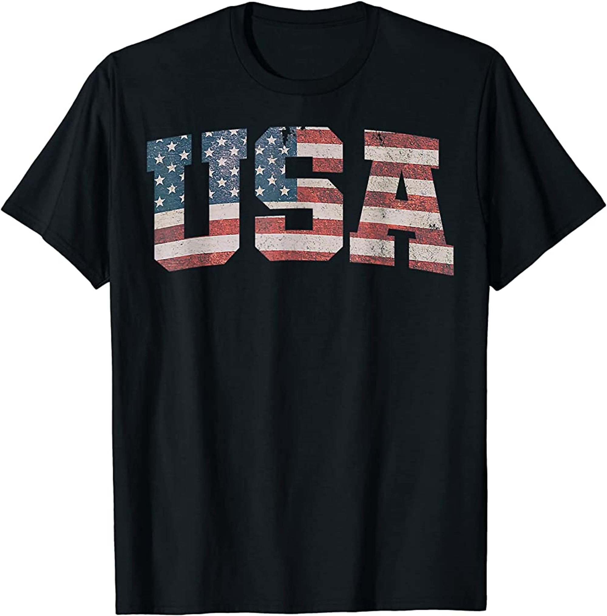 Usa Us Flag Tee Patriodic 4th Of July America T-shirt Full Size Up To 5xl