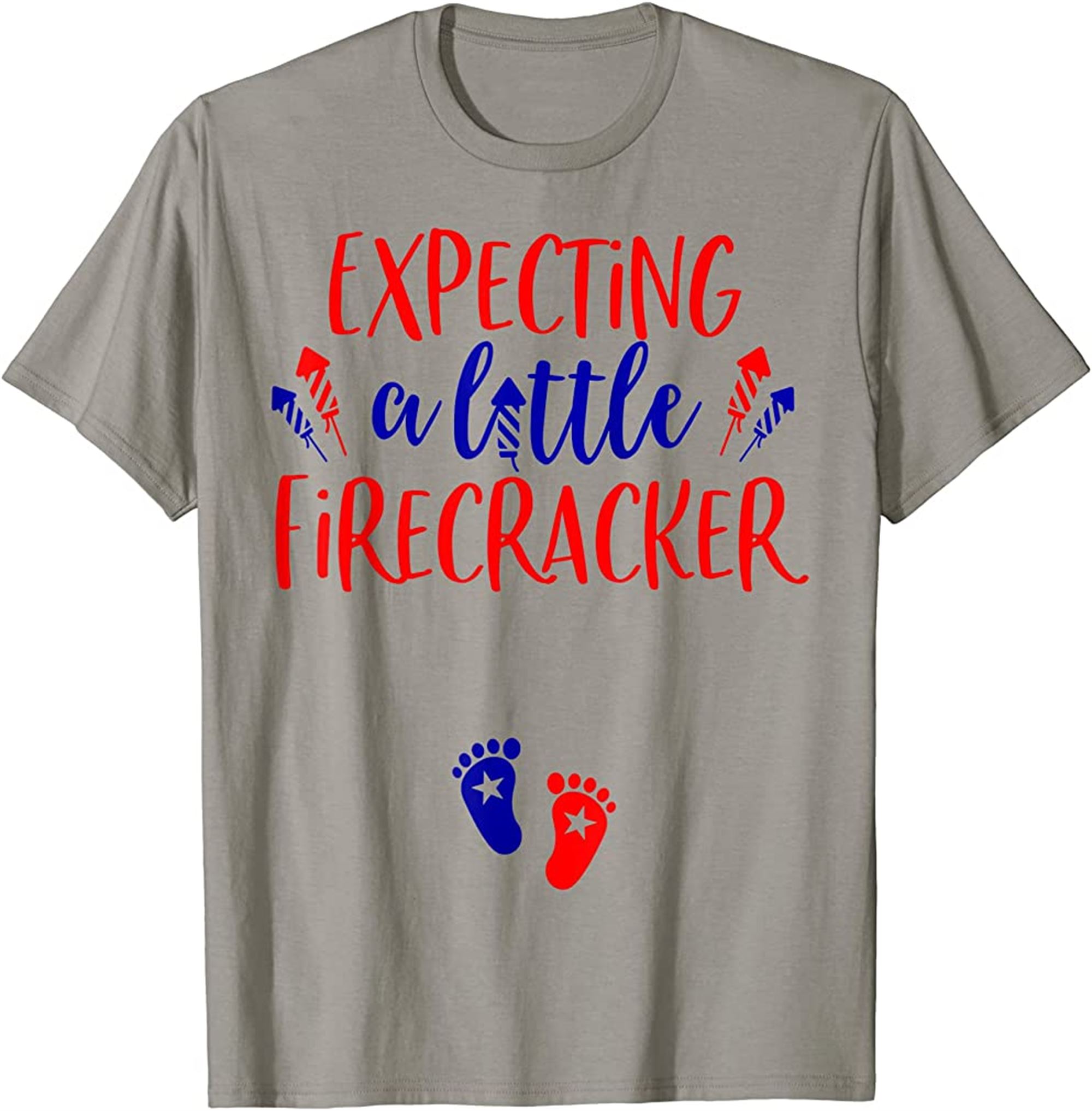 Womens 4th Of July Pregnancy Announcement T-shirt Size Up To 5xl