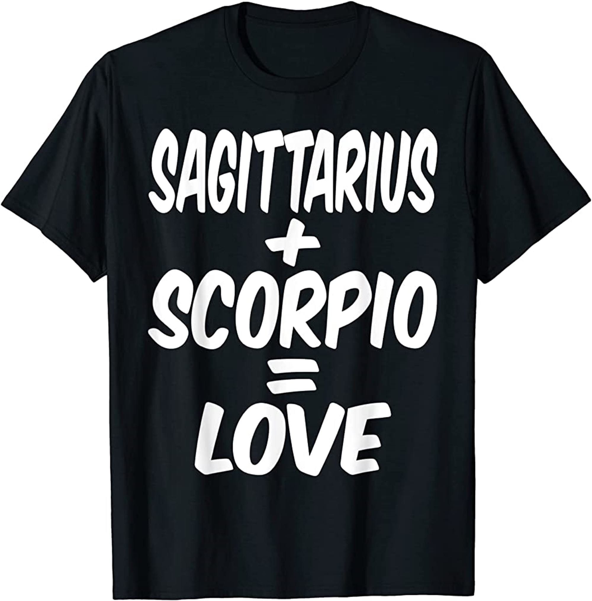Sagittarius And Scorpio = Love Nov December Birthday Zodiac T-shirt Plus Size Up To 5xl