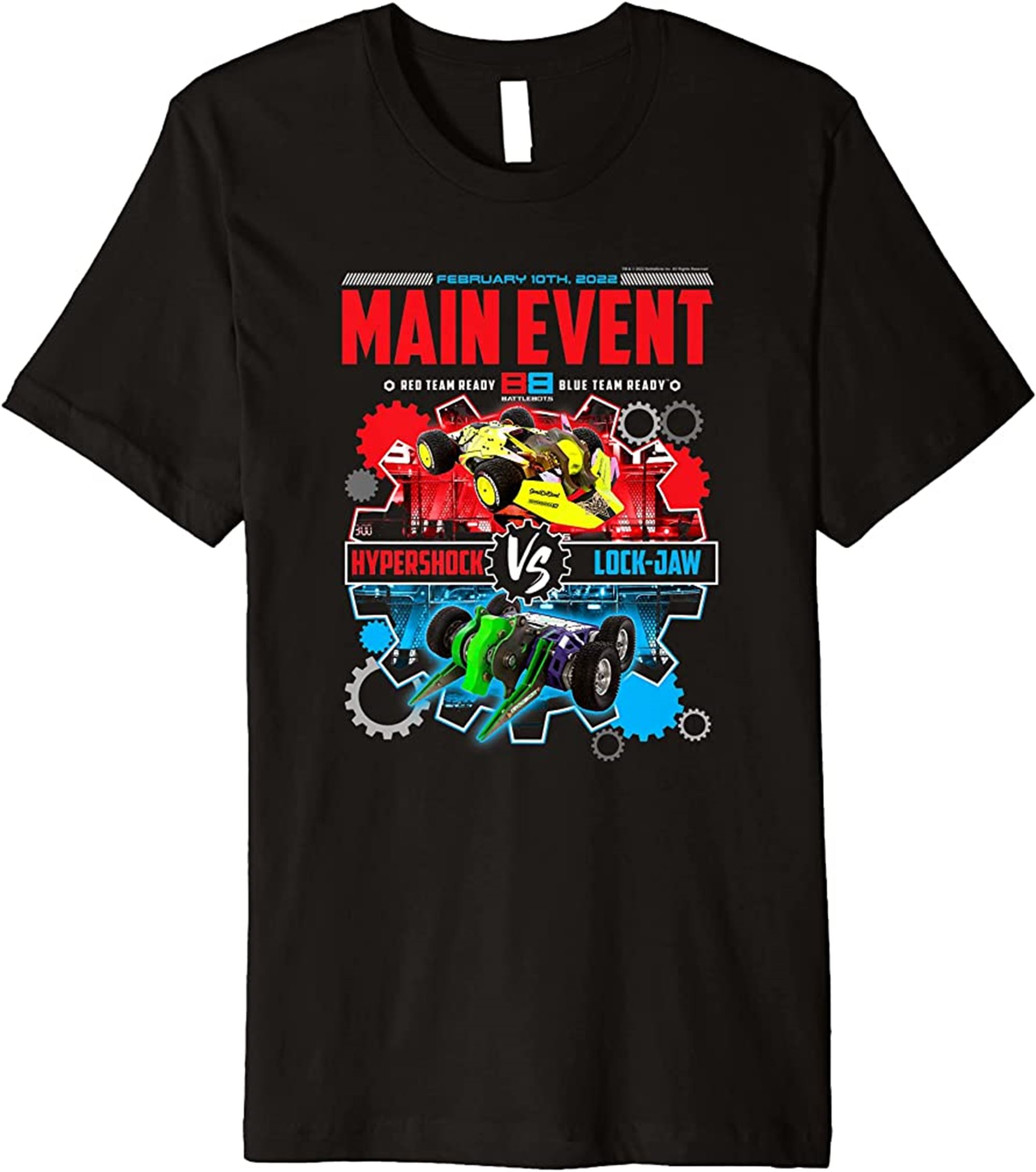 February 10th Main Event Hypershock Vs Lock Jaw Premium Tshirt Full Size Up To 5xl