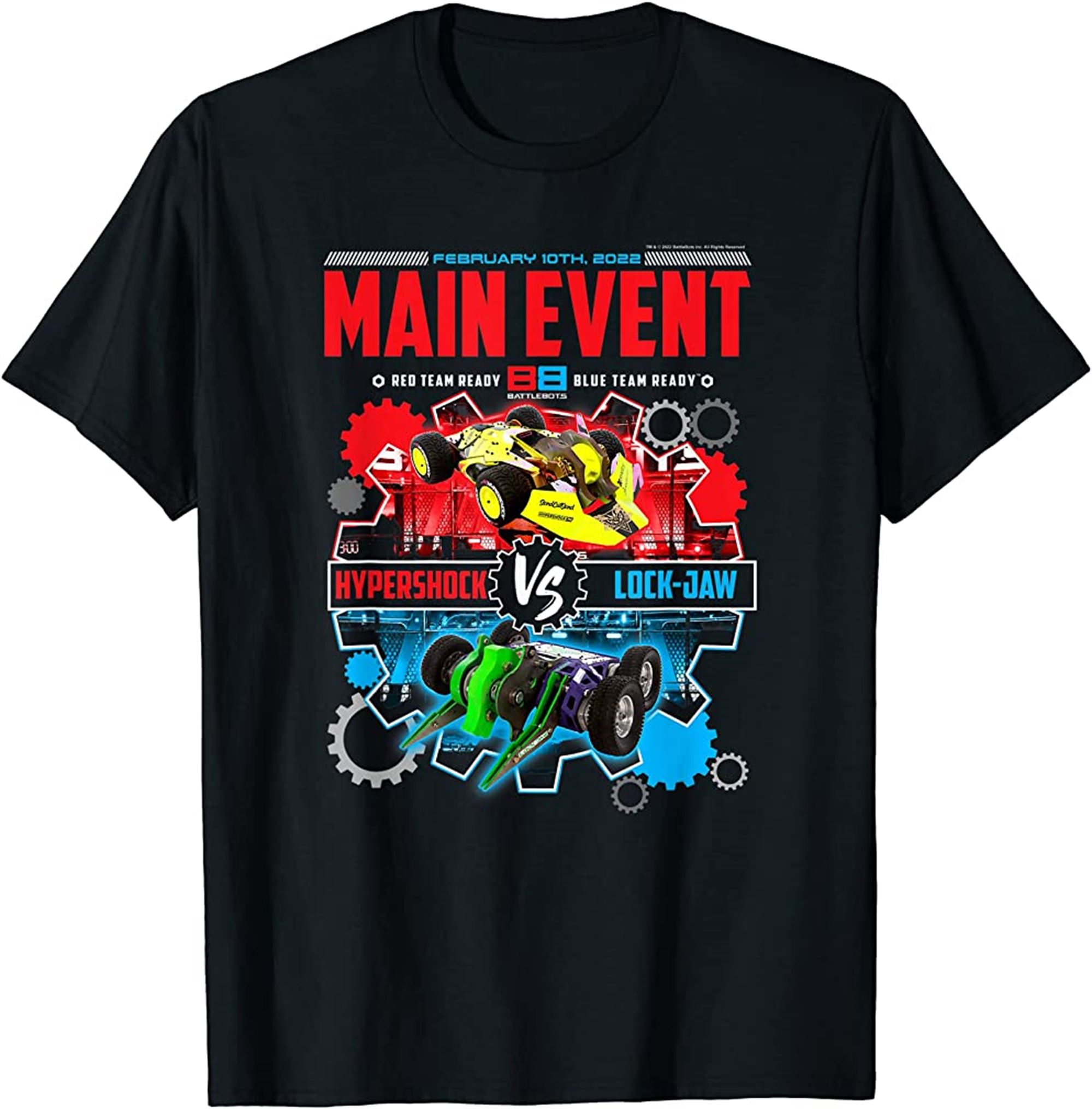 February 10th Main Event Hypershock Vs Lock Jaw Tshirt Full Size Up To 5xl
