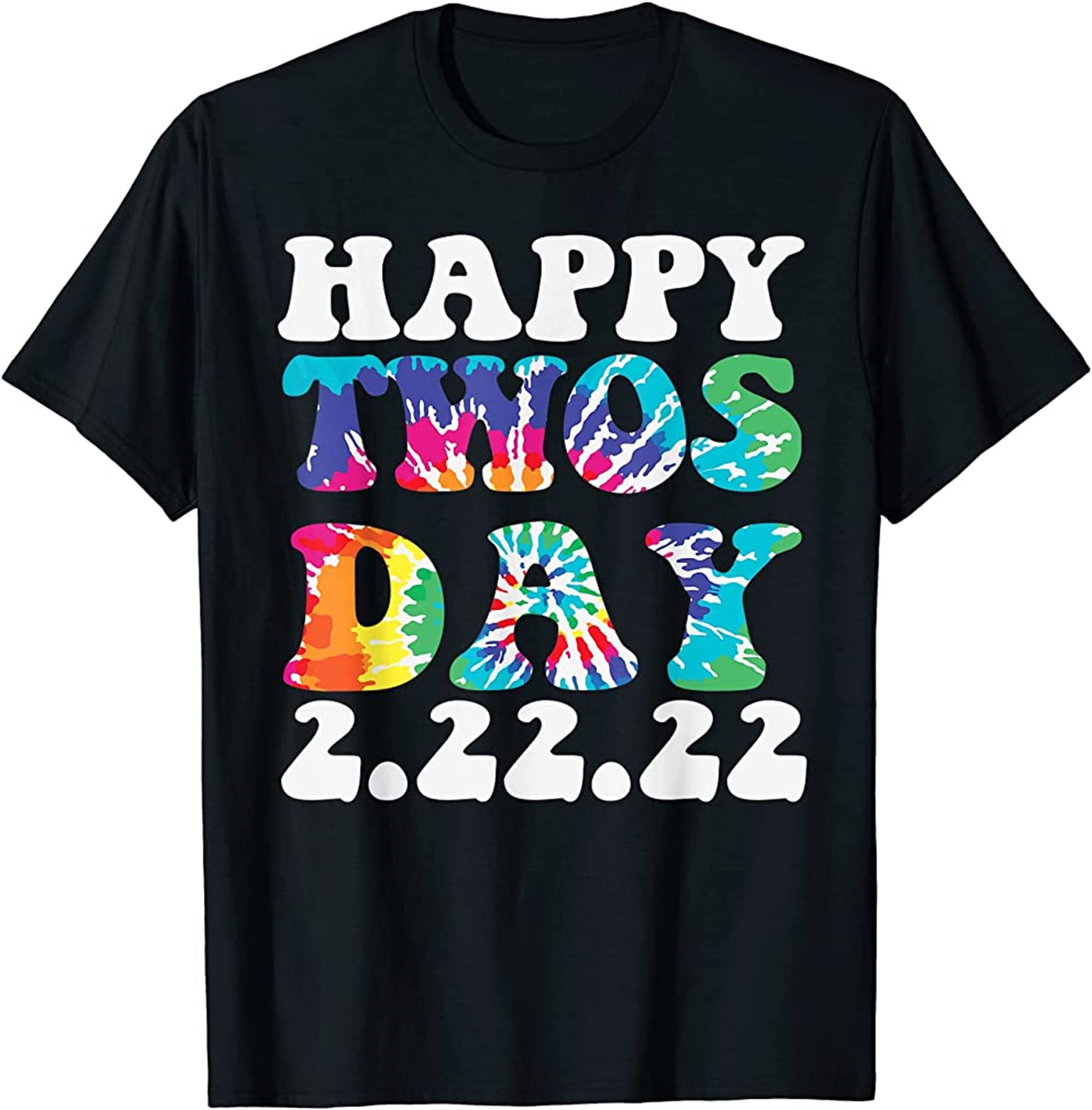 Twosday Hippie February 22nd 2022 22222 Retro Vintage 2222 T-shirt Full Size Up To 5xl