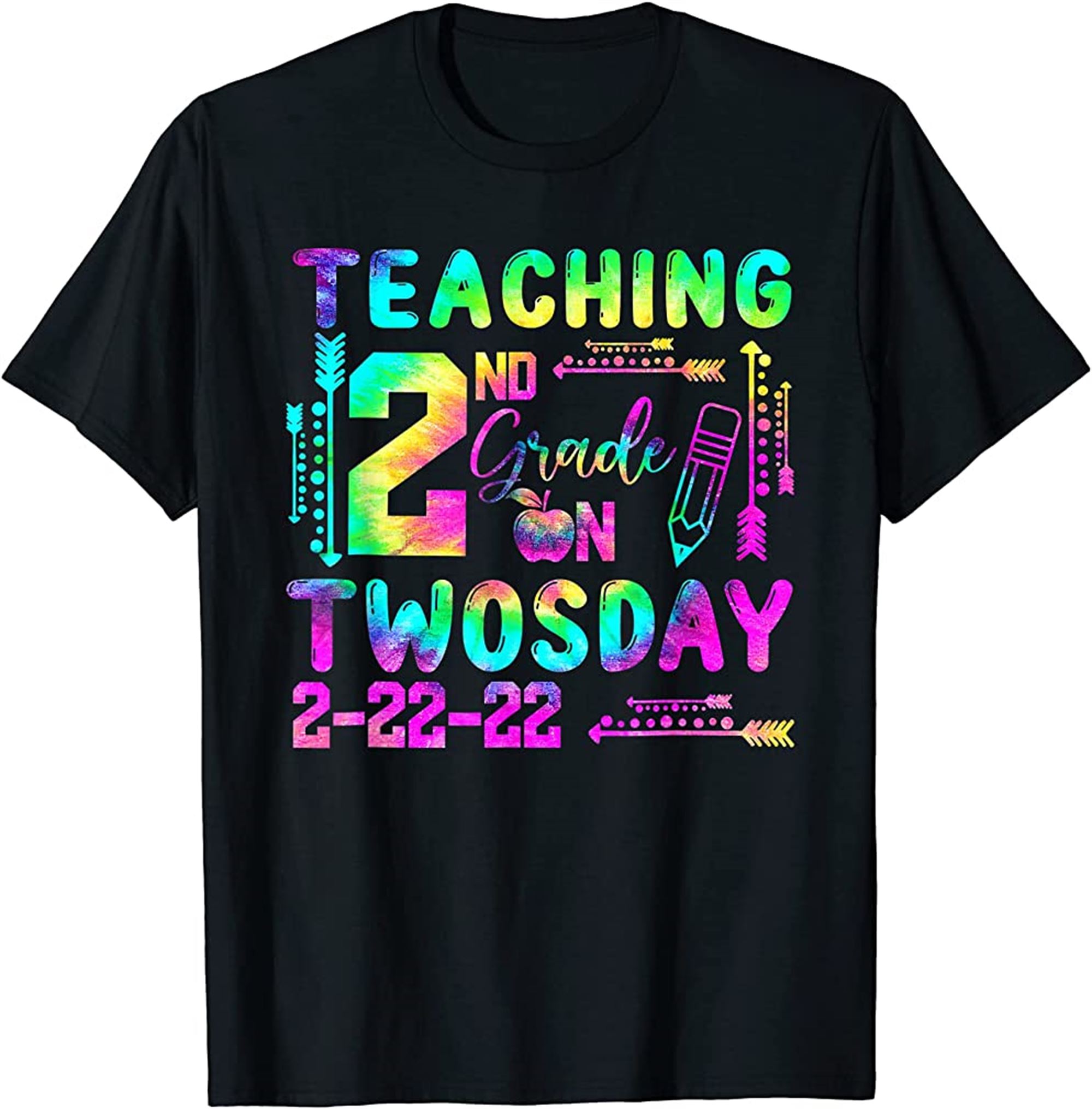 Twosday Tuesday February 22nd 2022 Cute 22222 Second Grade T-shirt Full Size Up To 5xl