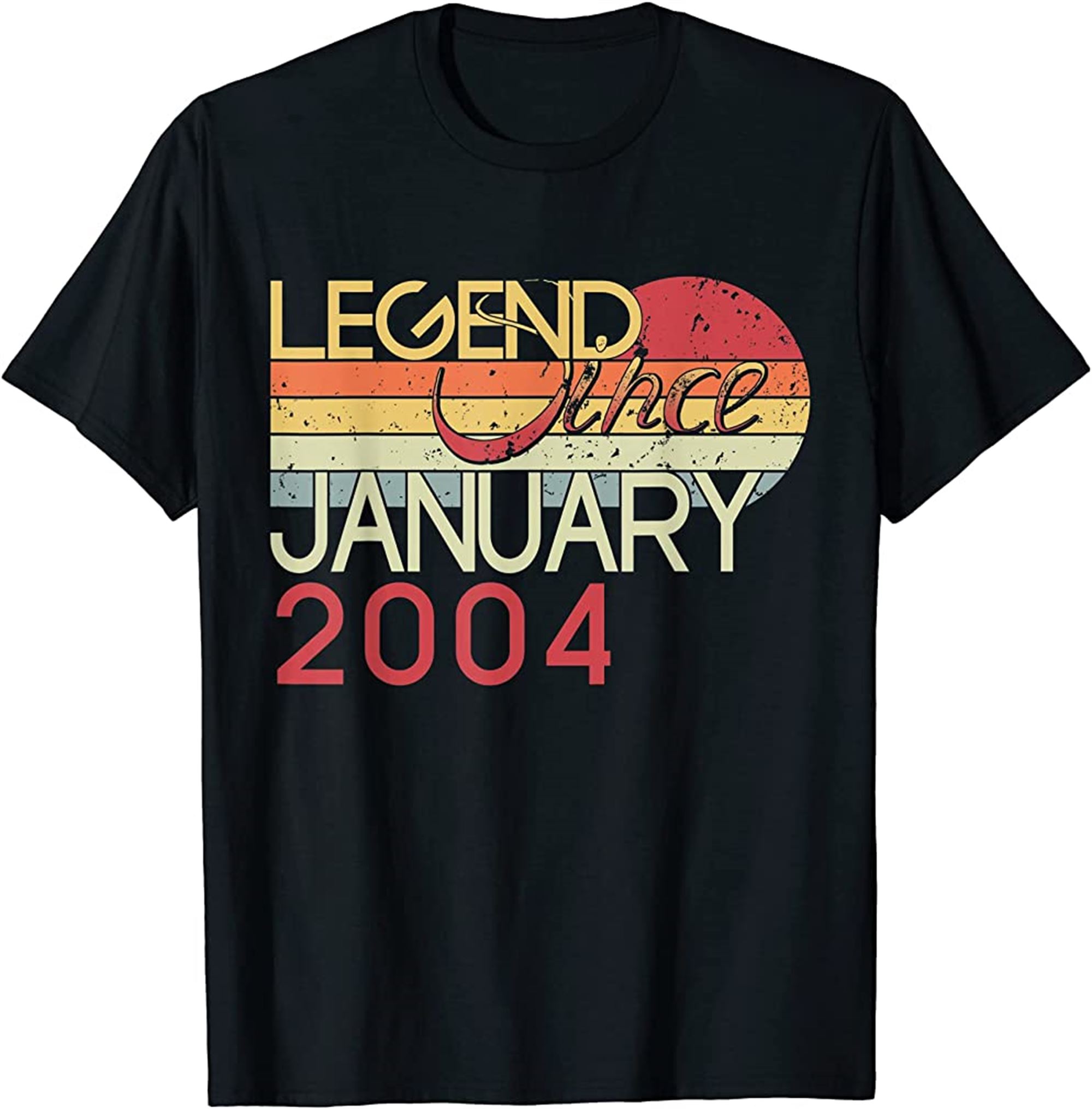18th Birthday My 18 Years Old Legend Since January 2004 T-shirt Full Size Up To 5xl