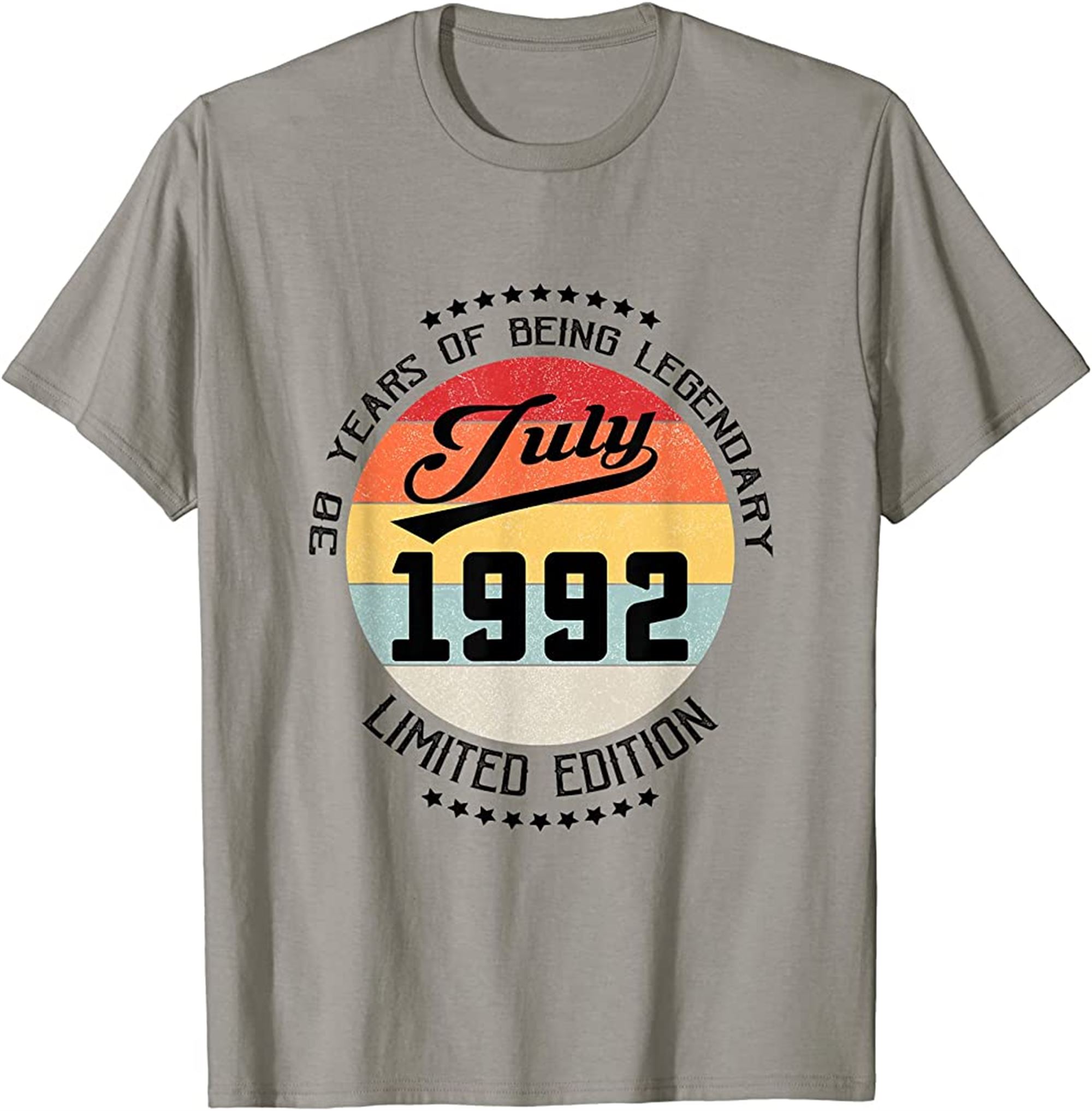 July 1992 30th Birthday Tee 30 Years Of Being Legendary T-shirt Full Size Up To 5xl