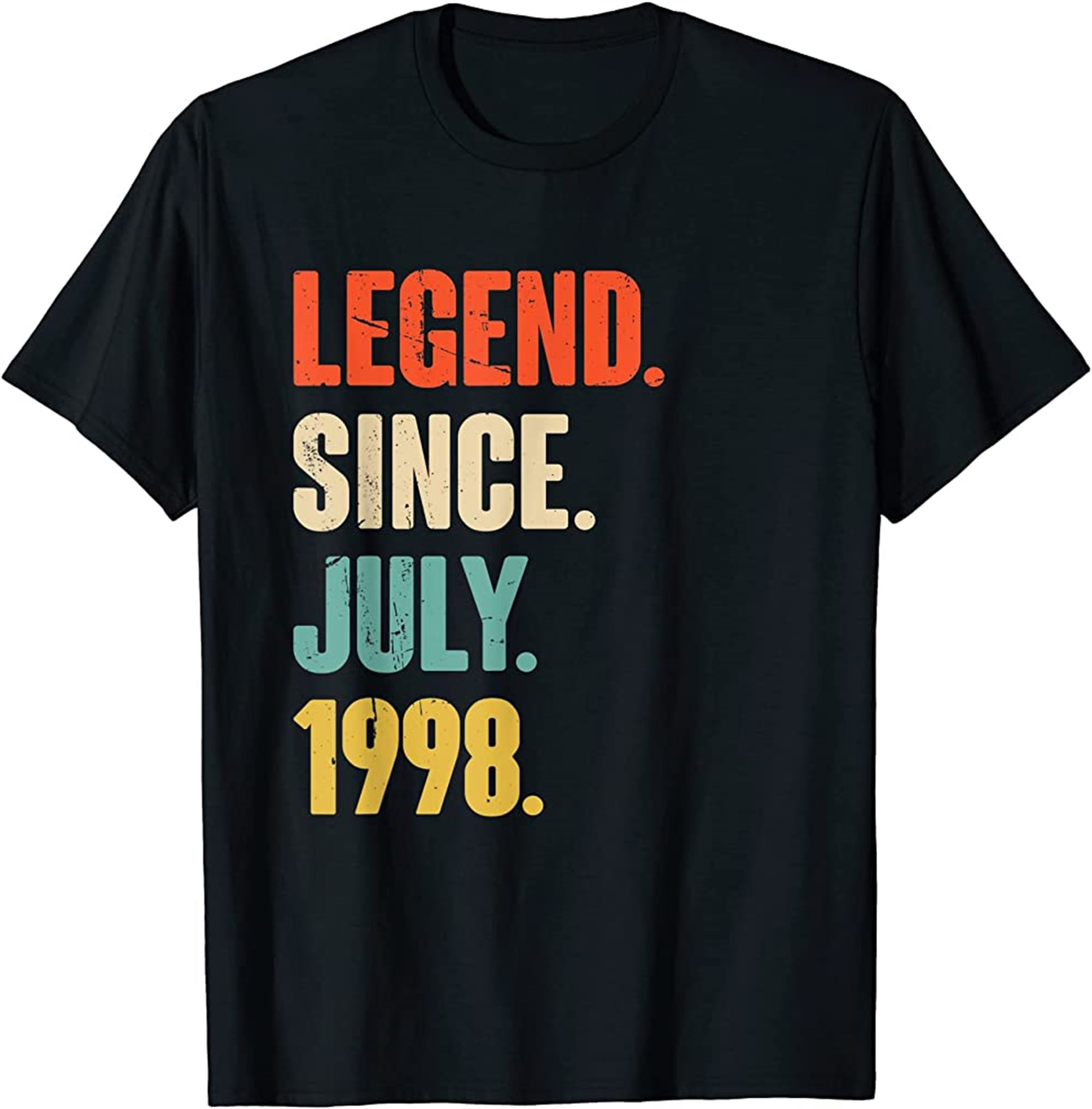 Legend Since July 1998 24 Year Old Gift 24th Birthday T-shirt Full Size Up To 5xl