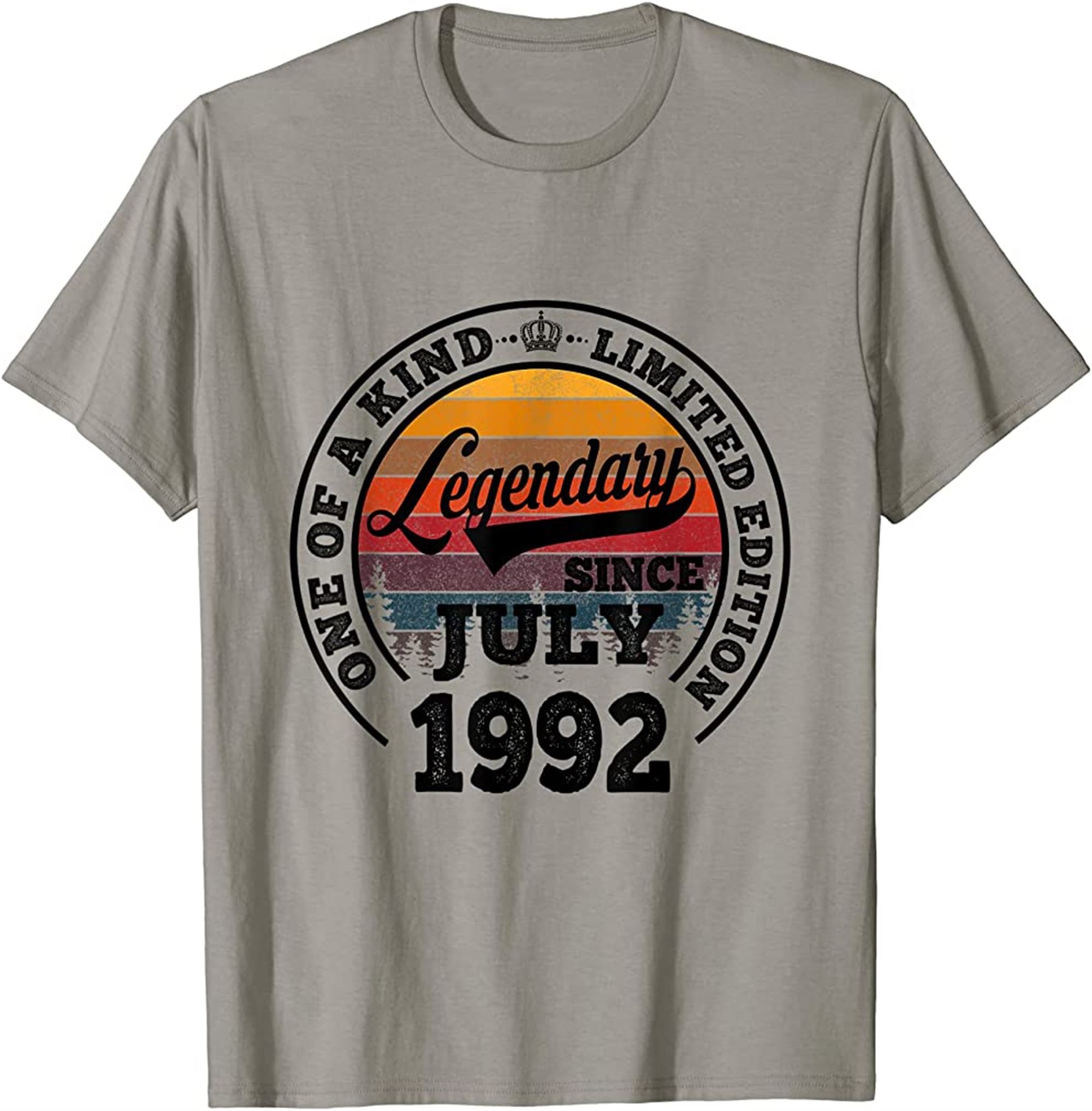 Legendary Since July 1992 30th Birthday Gift 30 Years Old T-shirt Plus Size Up To 5xl