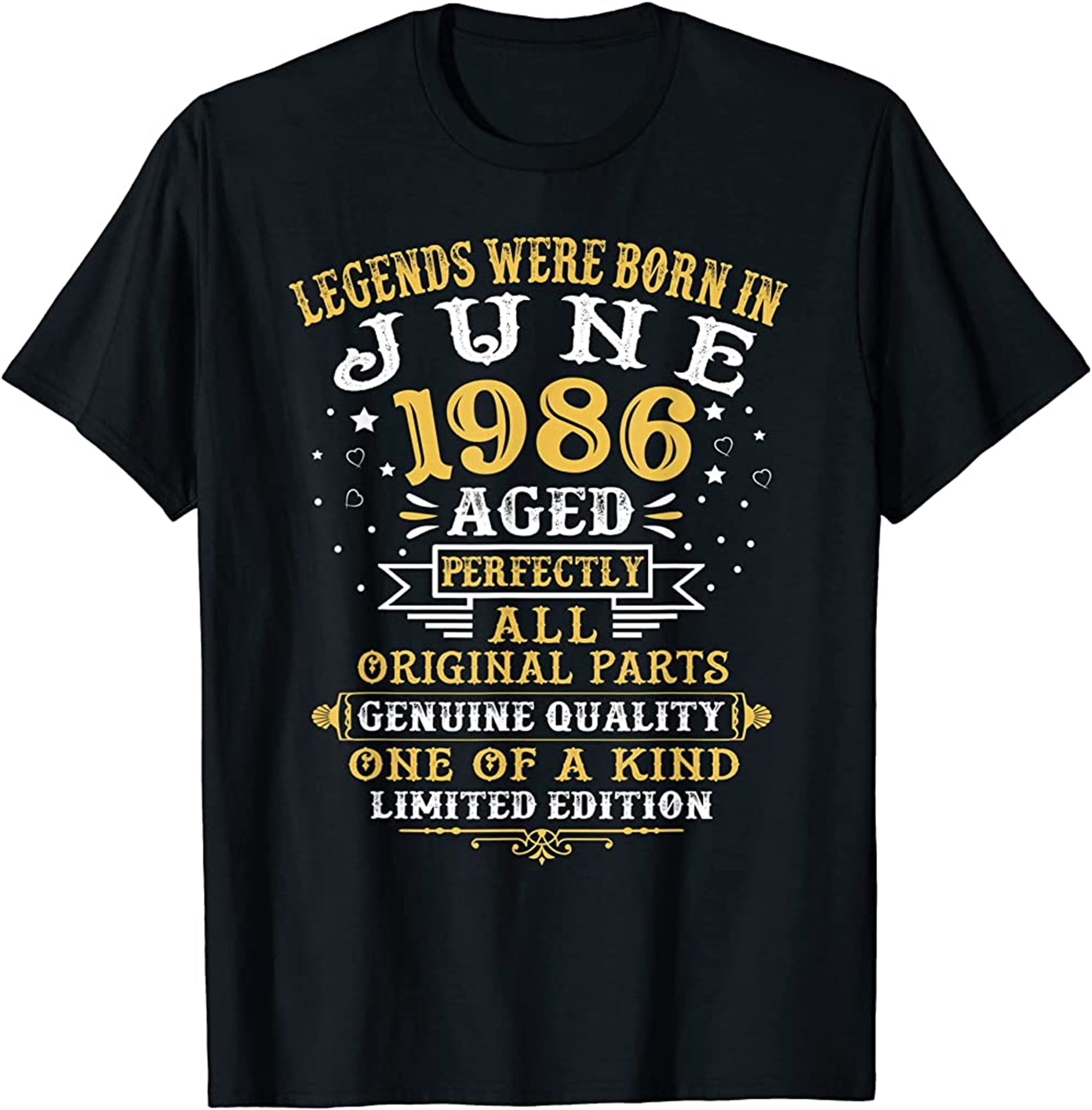 Legends Were Born In June 1986 36 Years Old 36th Birthday T-shirt Full Size Up To 5xl