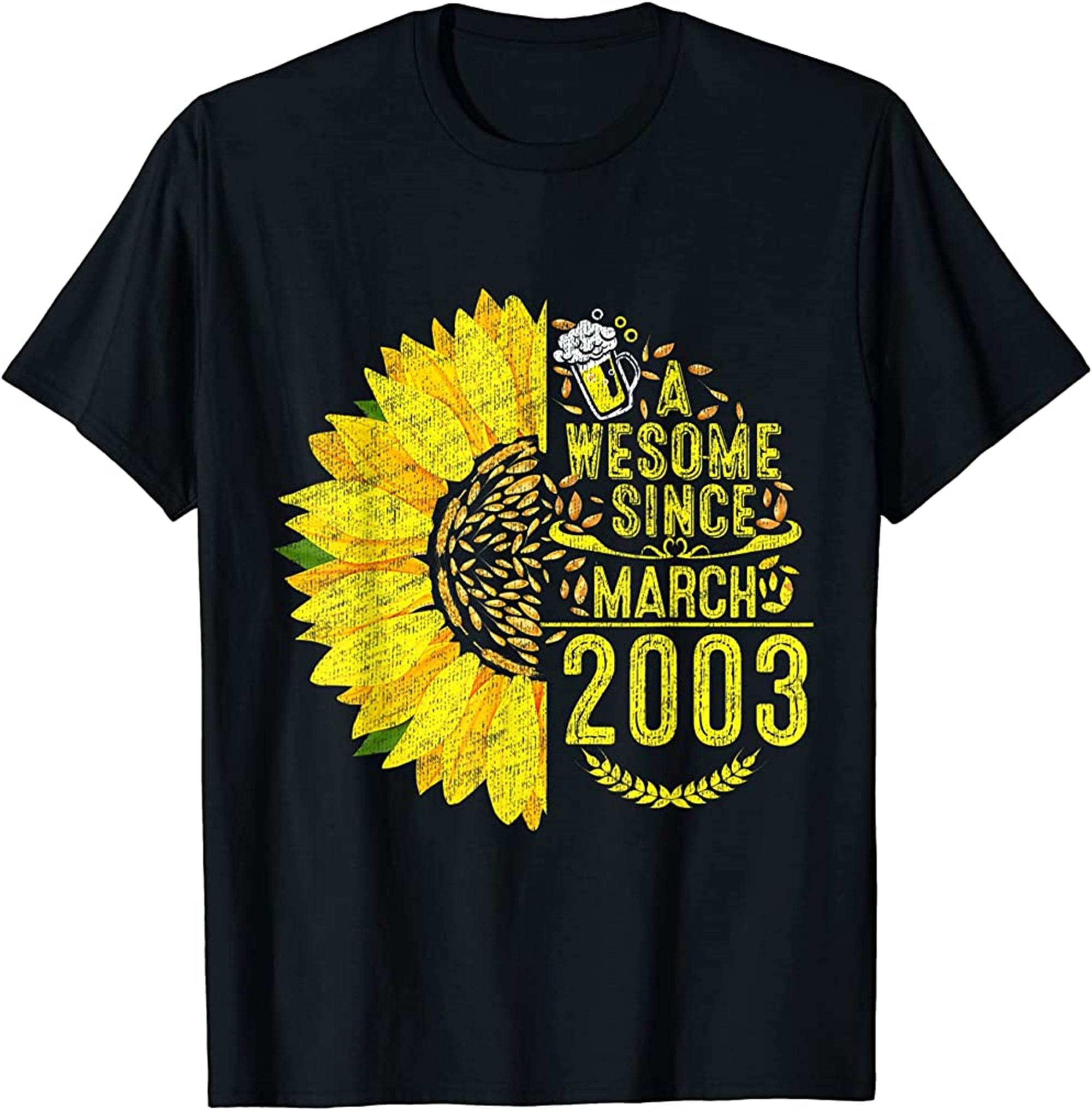 Vintage 2004 Funny 18 Years Old March 18th Sunshine Birthday T-shirt Plus Size Up To 5xl