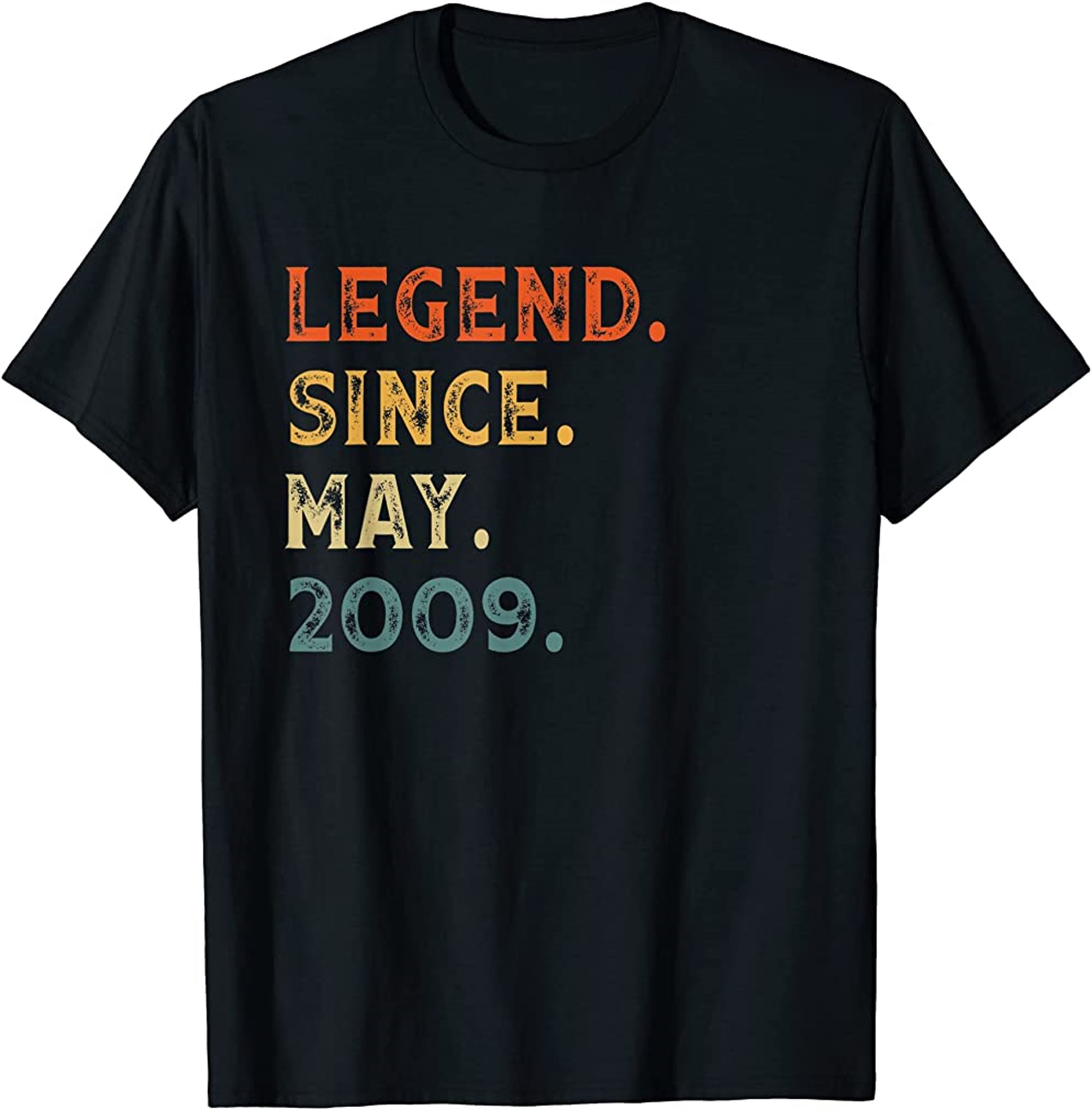 Legend Since May 2009 13 Years Old Gift 13th Birthday Vintag T-shirt Full Size Up To 5xl