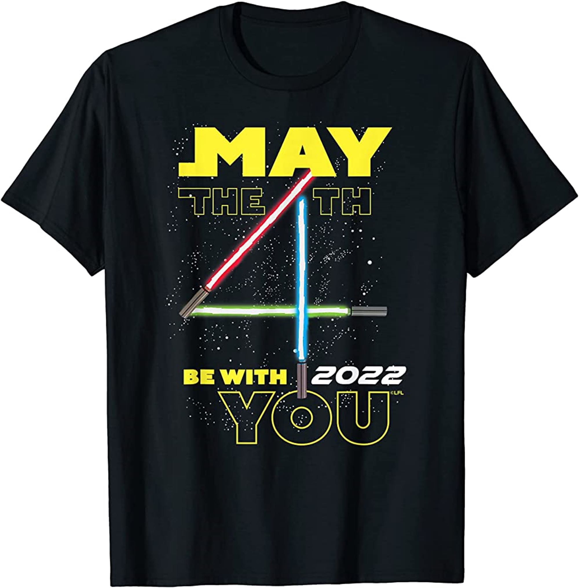 Lightsabers May The 4th Be With You 2022 T-shirt Full Size Up To 5xl