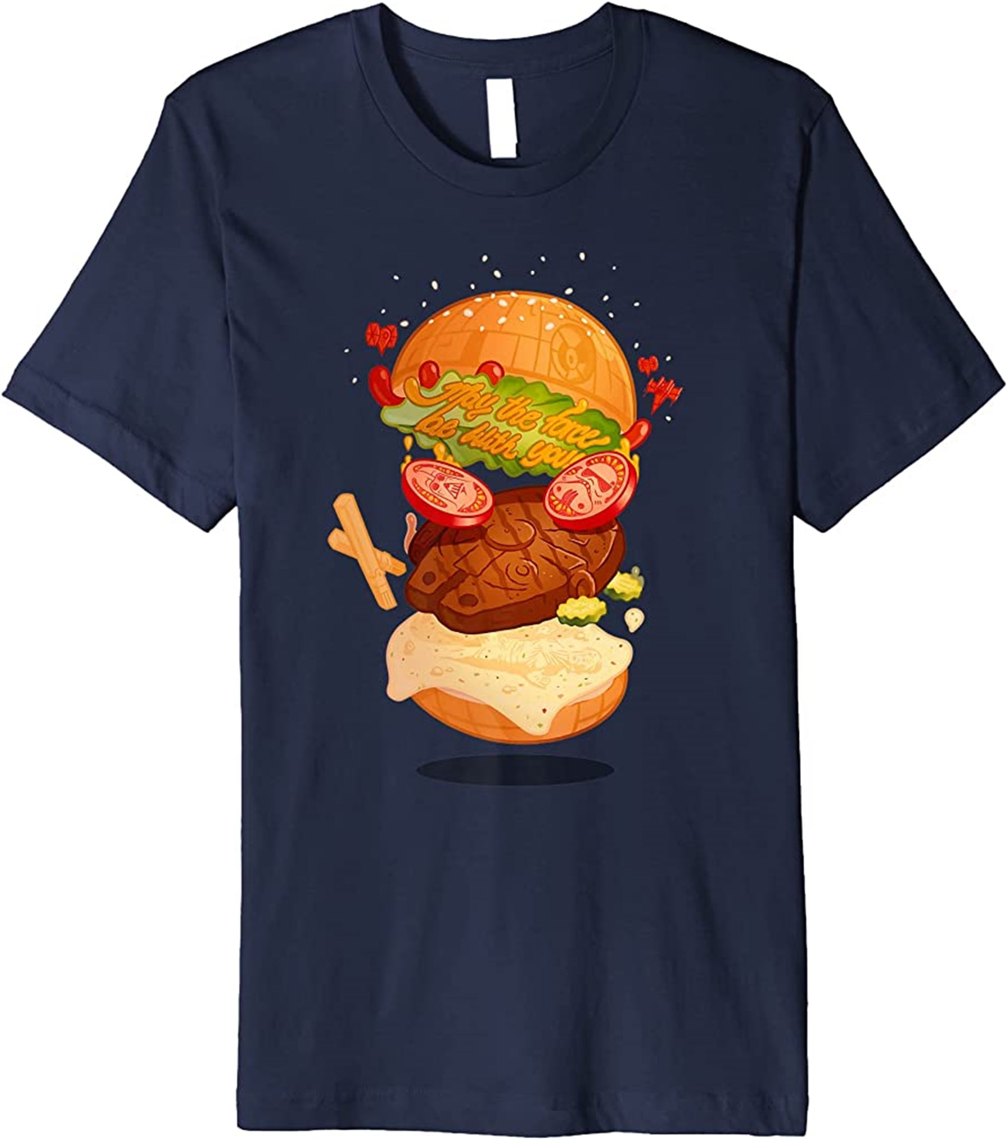 May The Force Be With You Burger Premium T-shirt Plus Size Up To 5xl