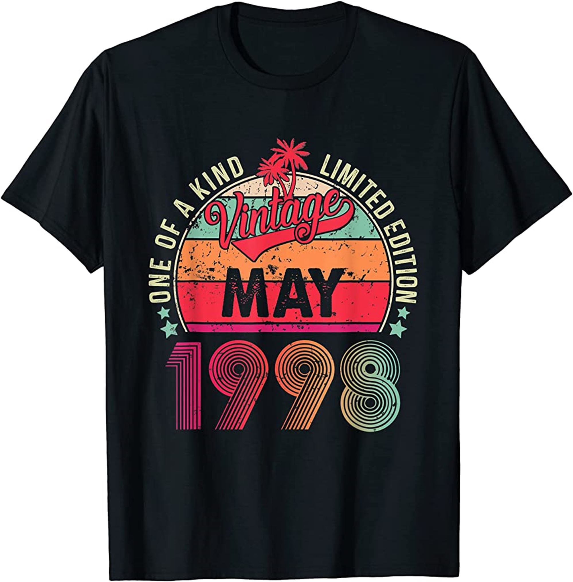 Vintage 24th Birthday Awesome Since May 1998 T-shirt Plus Size Up To 5xl