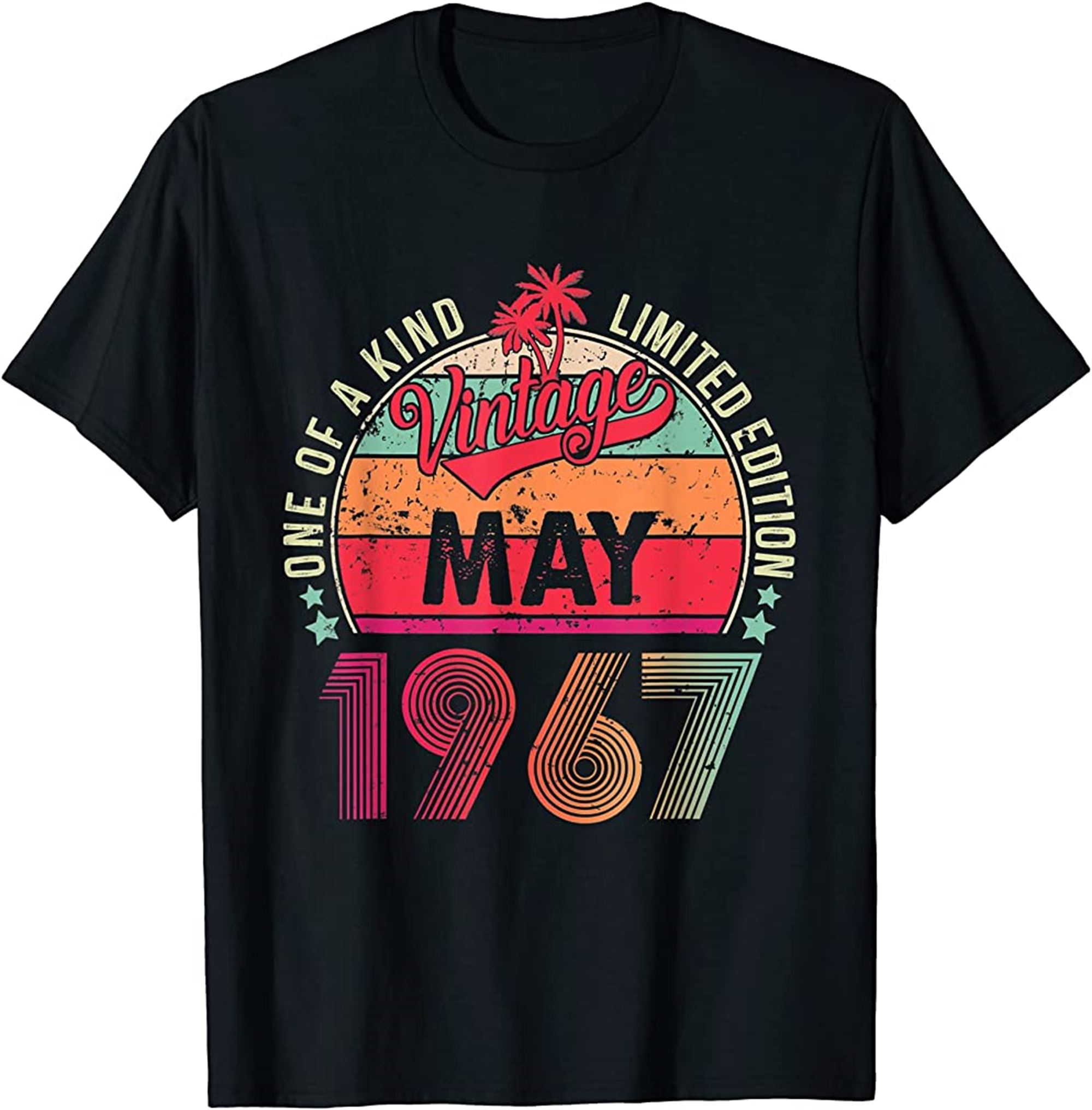 Vintage 55th Birthday Awesome Since May 1967 T-shirt Full Size Up To 5xl