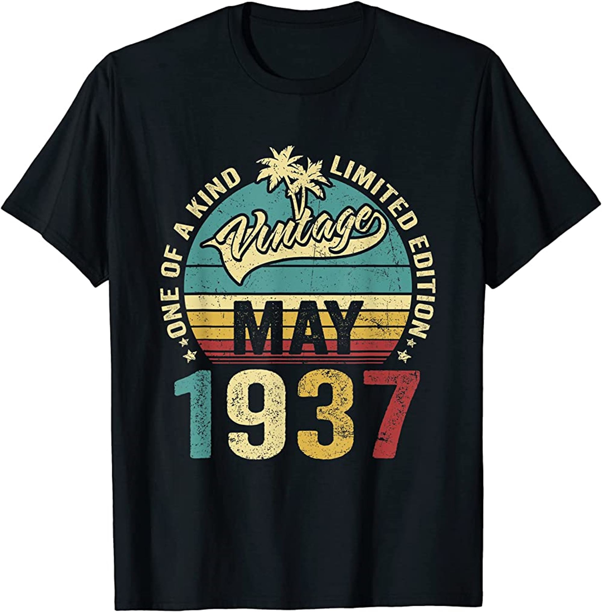 Vintage 85 Years Old May 1937 Decorations 85th Birthday T-shirt Size Up To 5xl