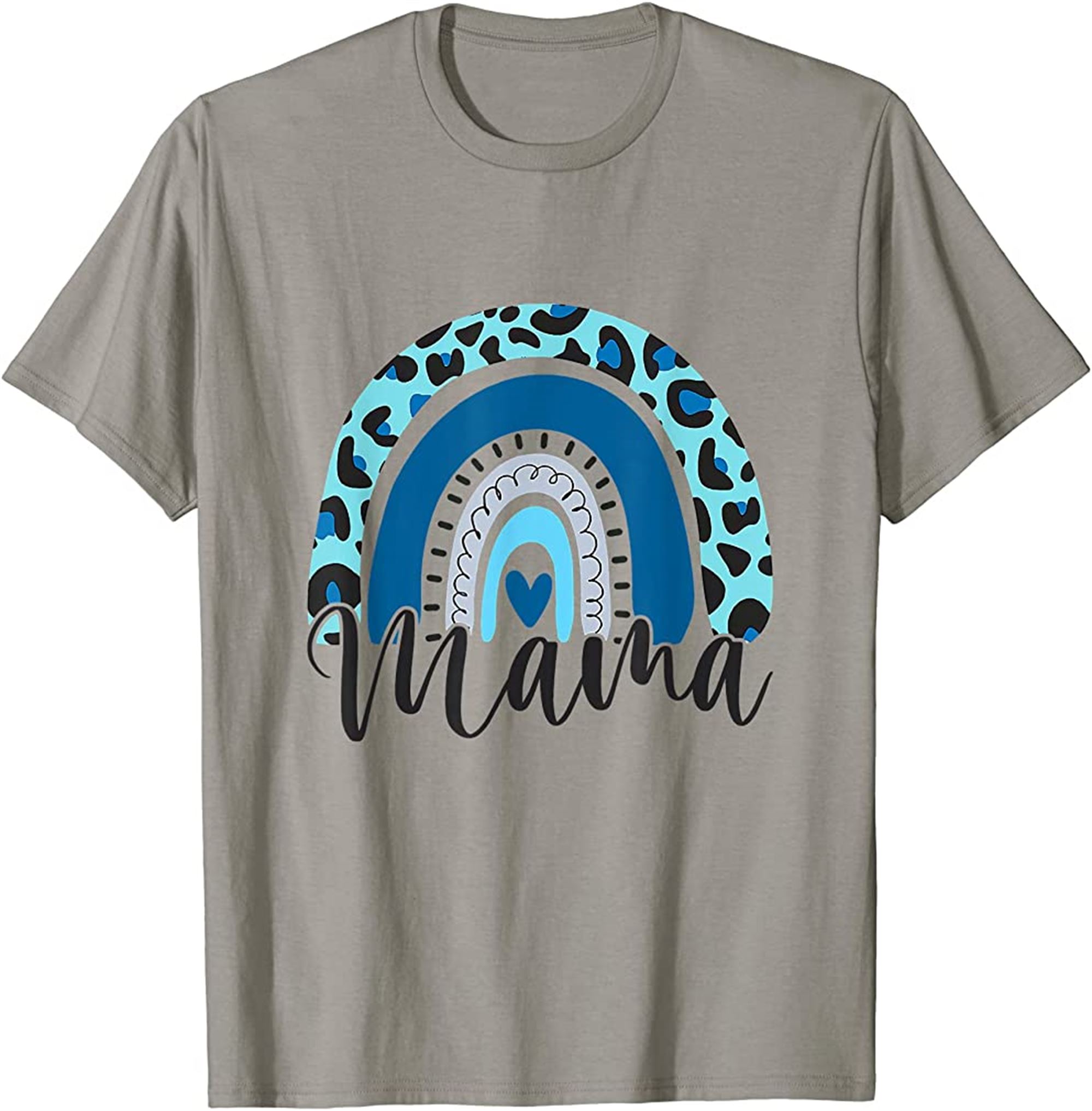 Blessed Mama Funny Leopard Boho Rainbow T-shirt Full Size Up To 5xl