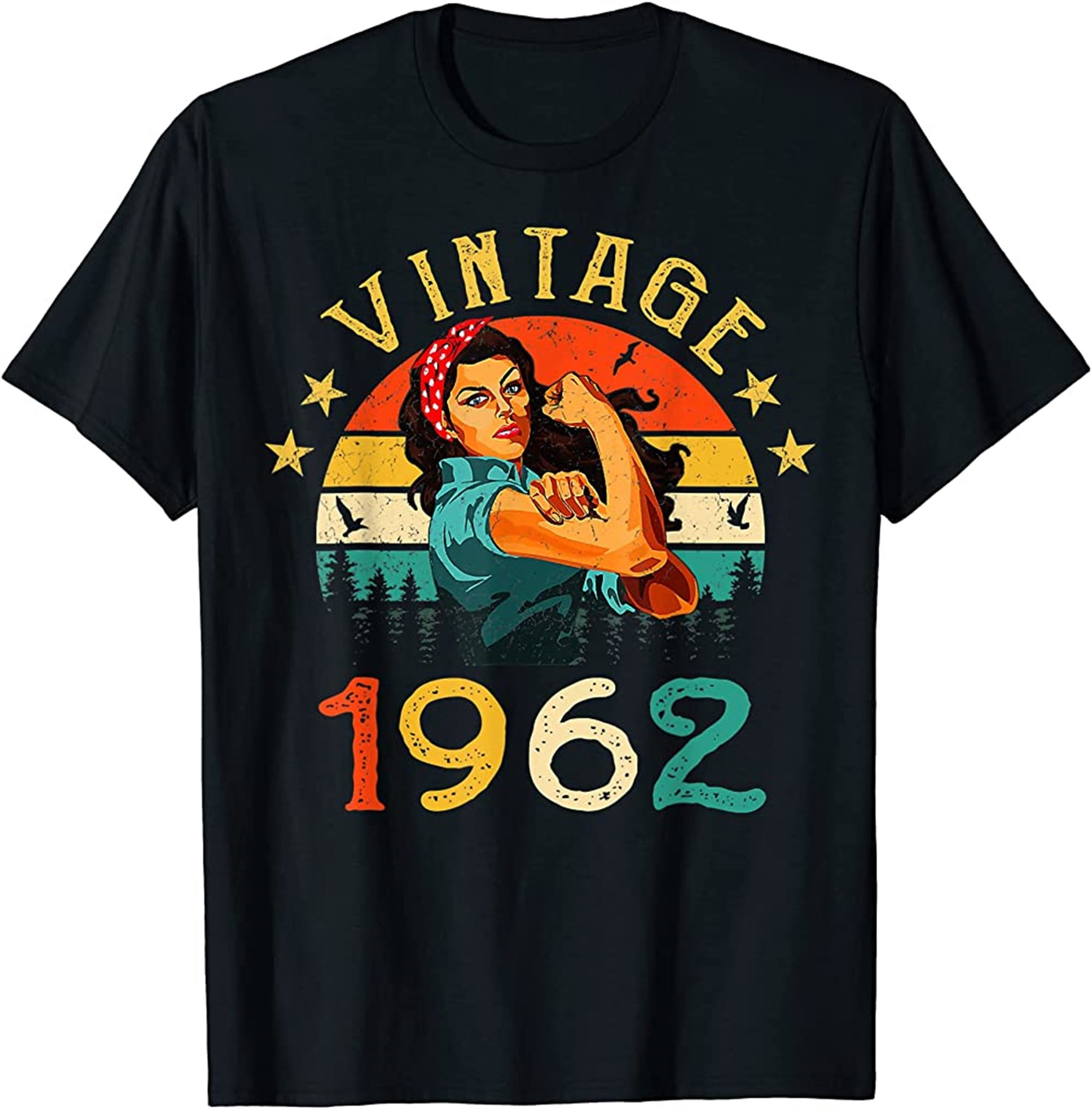 Retro Vintage 1962 Made In 1962 60 Years Old 60th Birthday T-shirt Full Size Up To 5xl