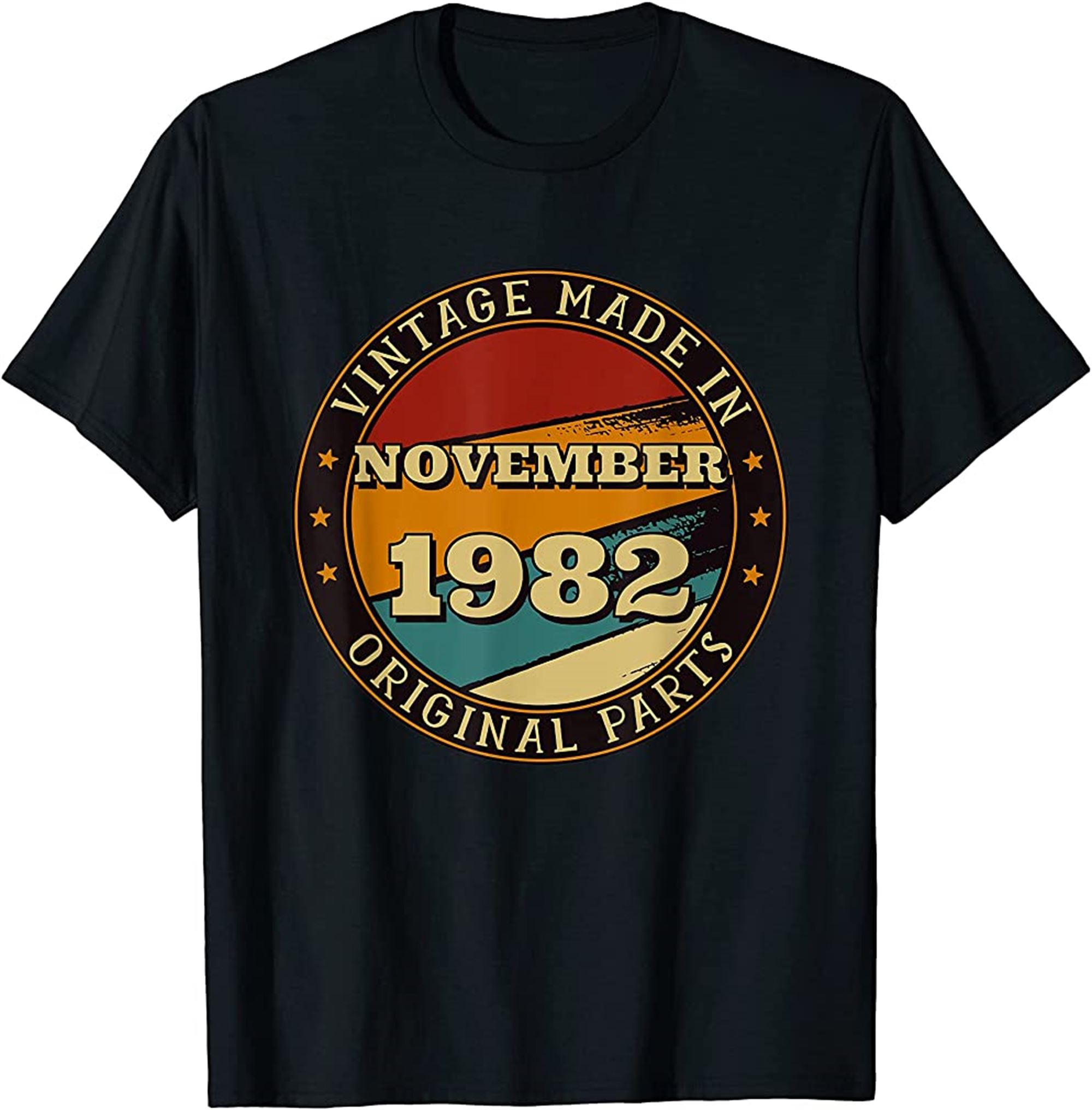 Vintage Made In November 1982 Birthday Original Parts T-shirt Full Size Up To 5xl