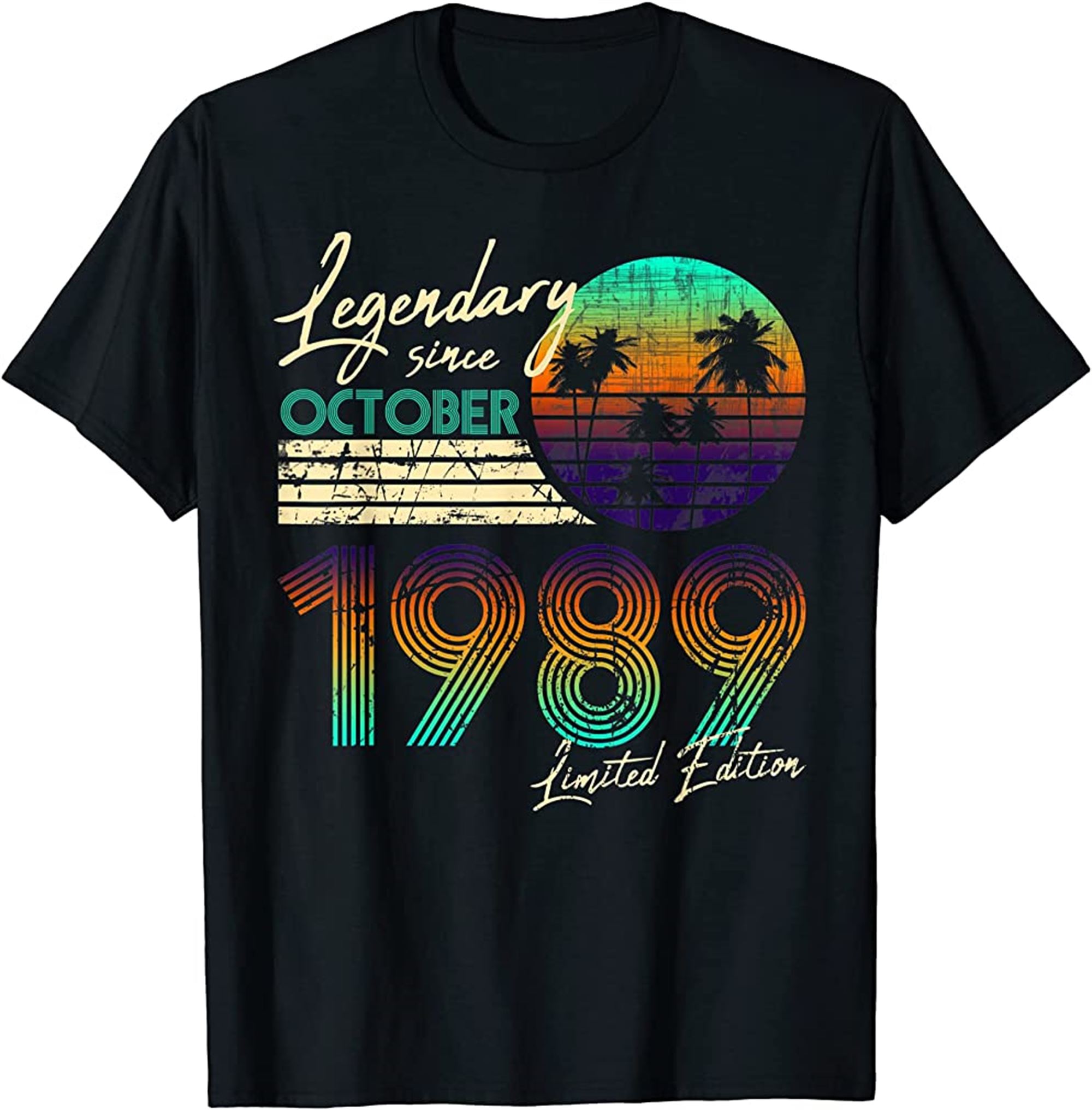 Birthday Legendary Since October 1989 T-shirt Full Size Up To 5xl