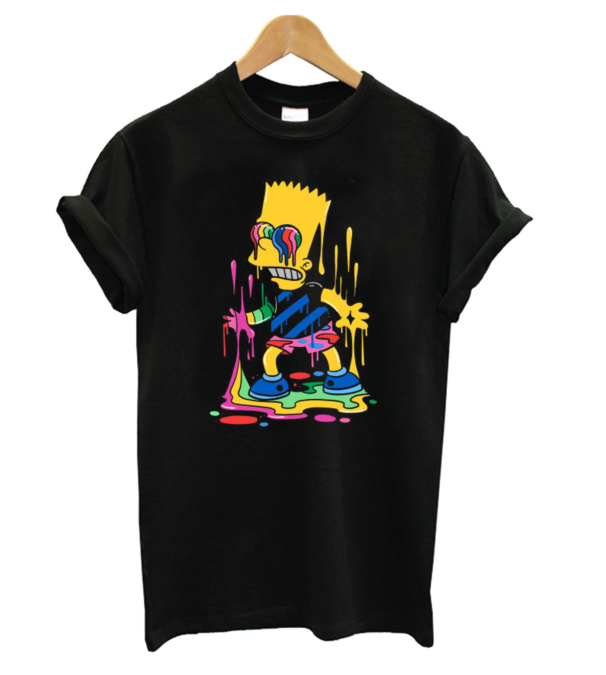 Trippy Bart Simpson T Shirt Km