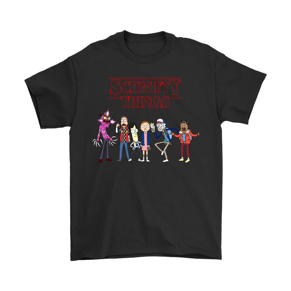 Mashup Rick And Morty Schwifty Stranger Things Shirts