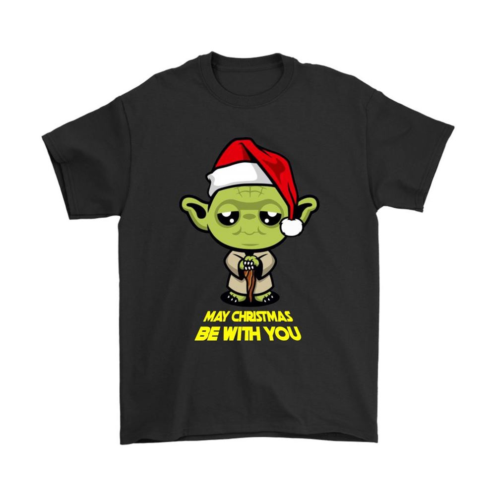 May Christmas Be With You Yoda Star Wars Shirts